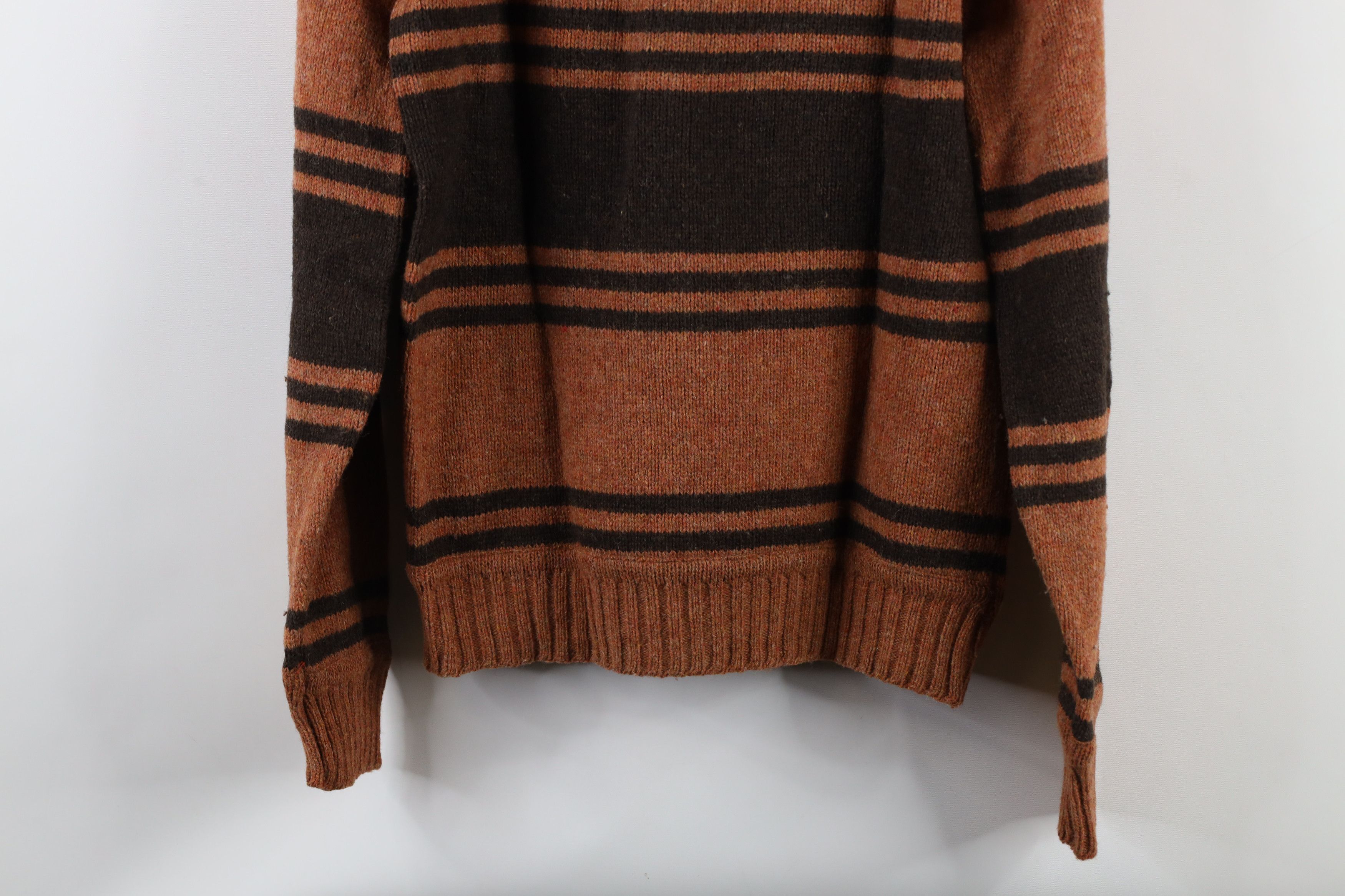 Vintage Vintage 70s Streetwear Wool Blend Knit Striped Sweater USA Size US M / EU 48-50 / 2 - 9 Thumbnail