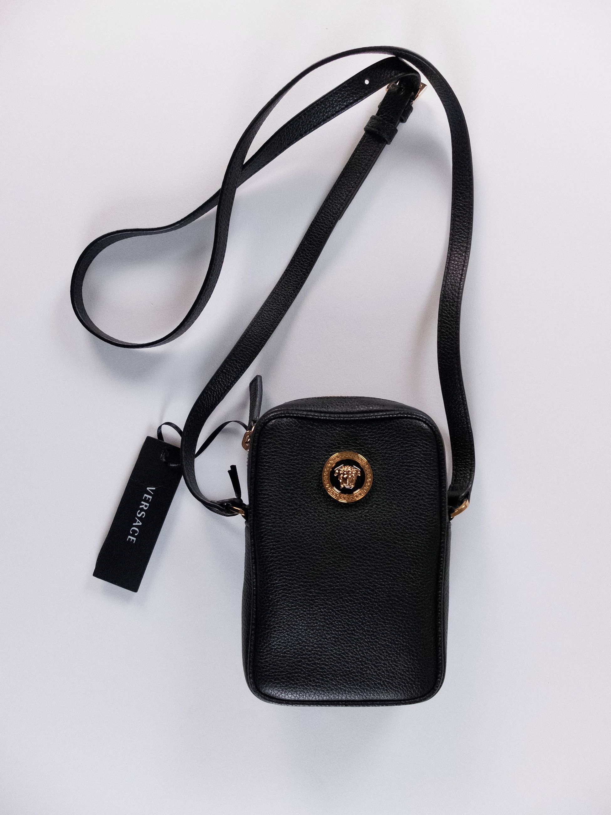 Versace VERSACE La Medusa black leather mini crossbody bag Size ONE SIZE - 5 Thumbnail