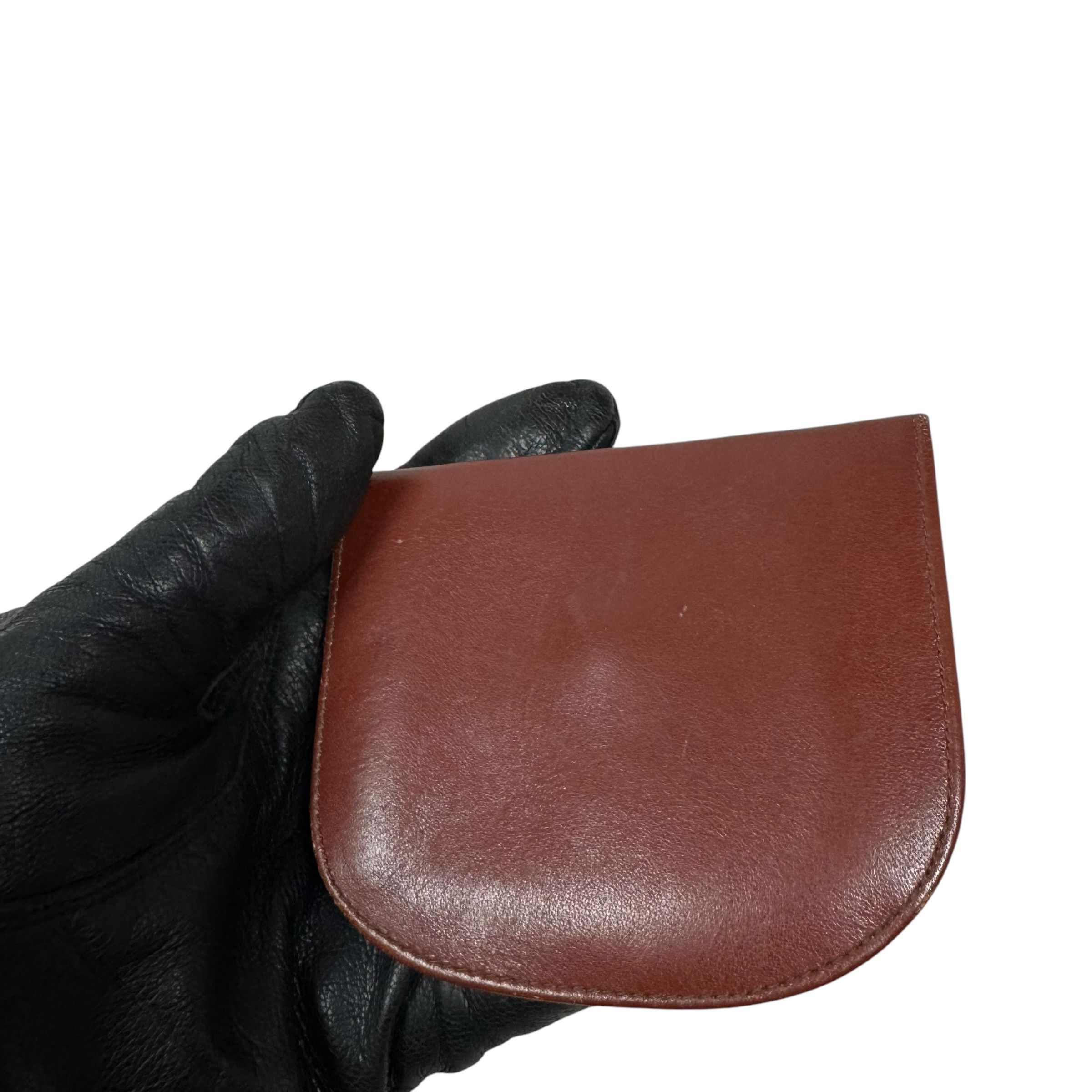 Givenchy × Vintage Givenchy Women's Brown Leather Snap Button Coin Purse Wallet Size ONE SIZE - 4 Thumbnail