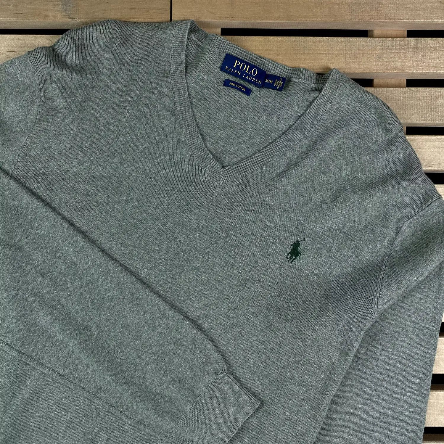 Polo Ralph Lauren Mens Jumper Polo Ralph Lauren V Neck Size M Size US M / EU 48-50 / 2 - 2 Thumbnail