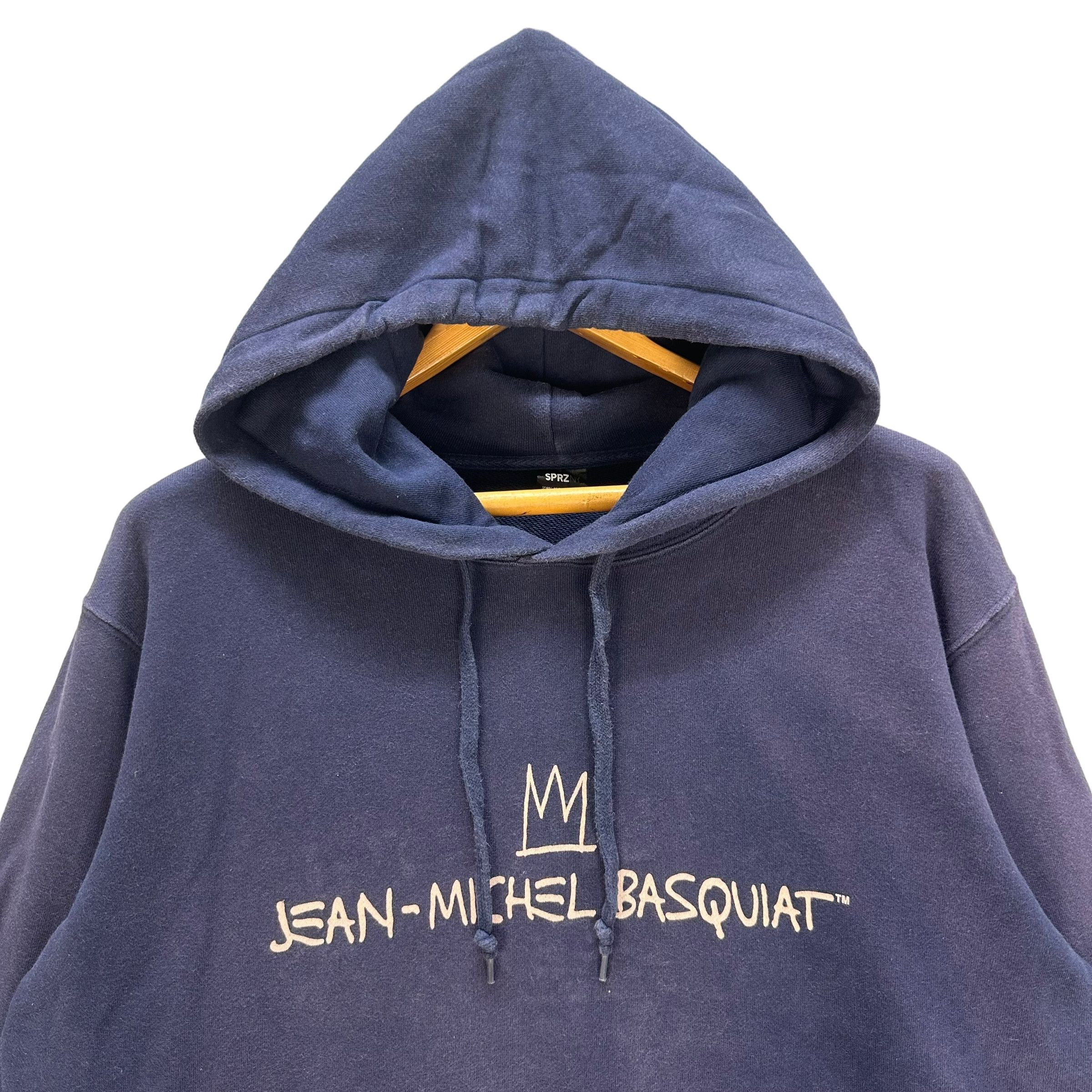 Japanese Brand JEAN MICHEL BASQUIAT BIG LOGO PULLOVER HOODIES #8707-021 Size US XL / EU 56 / 4 - 2 Thumbnail