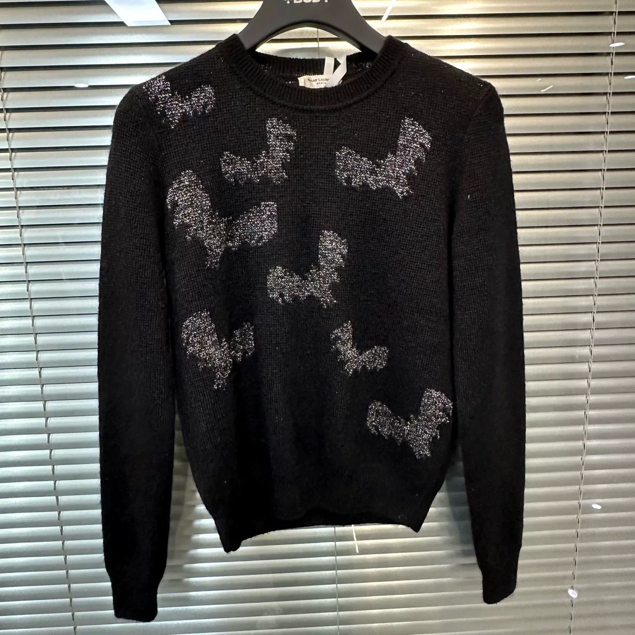 Yves Saint Laurent YSL Black Crewneck Sweater Size XS / US 0-2 / IT 36-38 - 1 Thumbnail