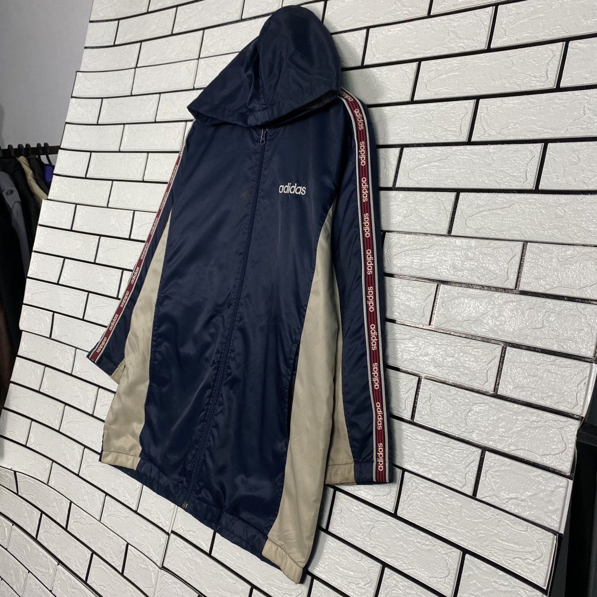 Adidas 📌Vintage Coach Long Jacket Adidas Big Logo Blanket Size US L / EU 52-54 / 3 - 3 Thumbnail