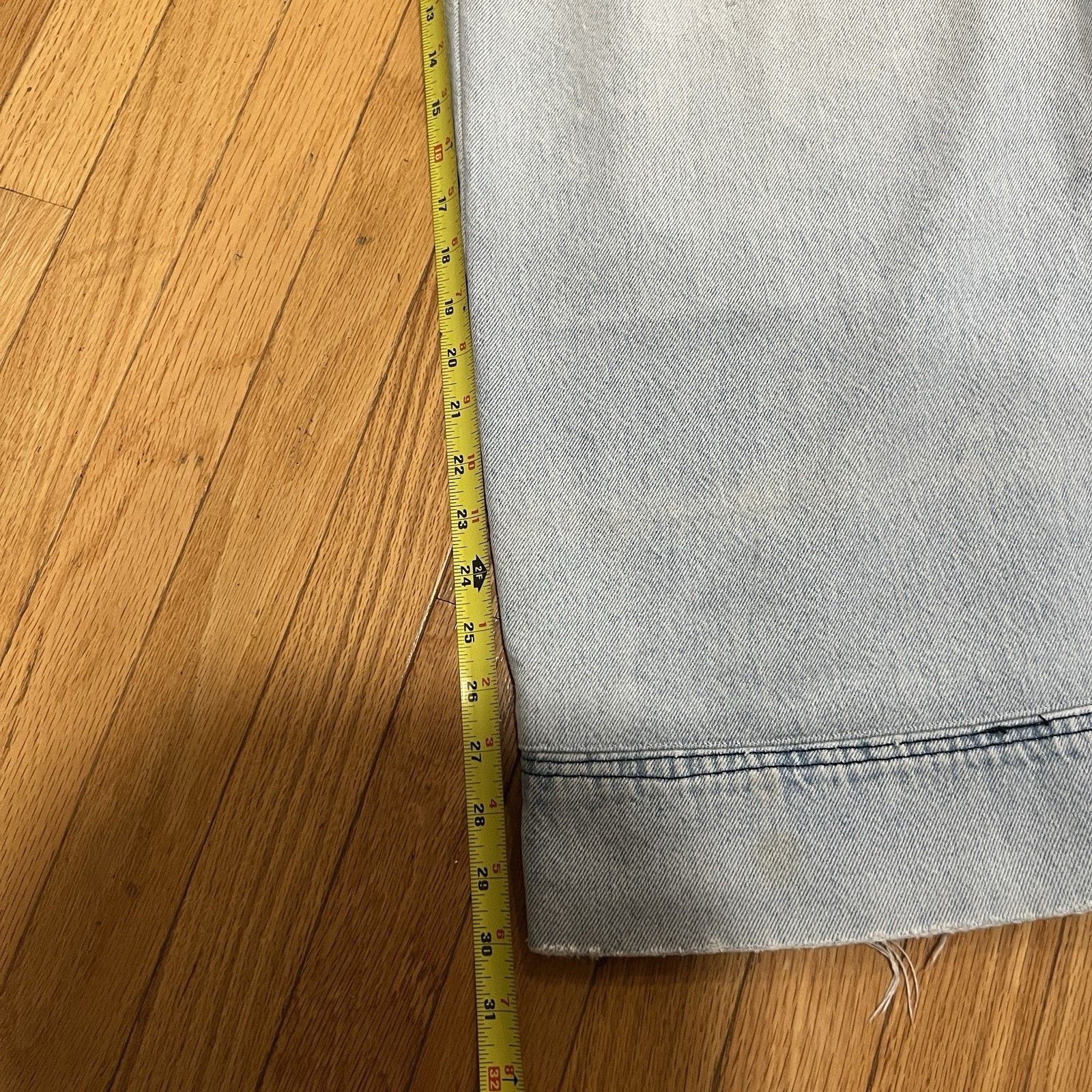 JNCO Jnco Jeans Destroyer Blue Jeans Vintage 90’s Rave Y2K Baggy Size US 31 - 14 Thumbnail