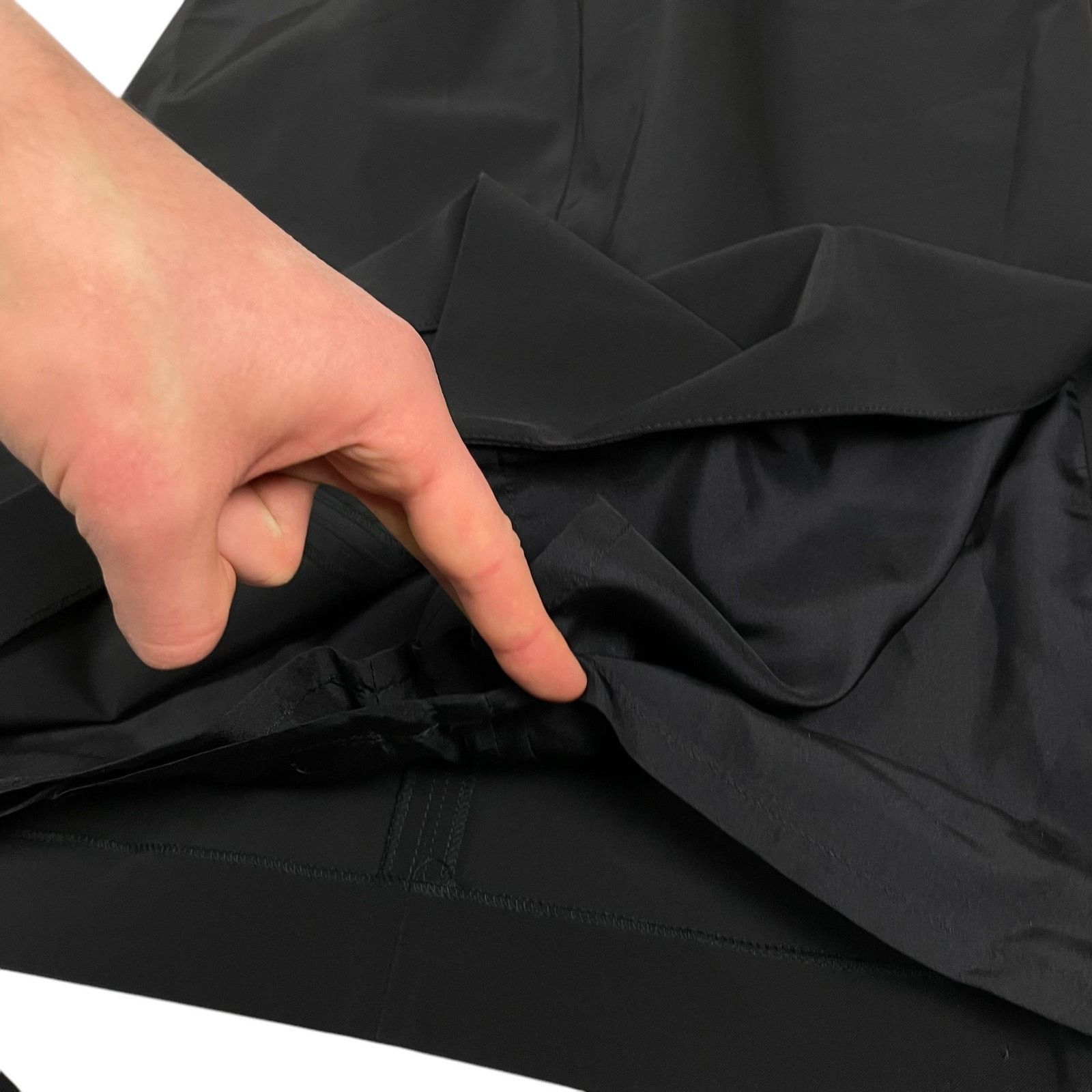 Prada Prada Women's Black Polyester Zipper Pencil Skirt 42 Size 42" / US 20 - 8 Thumbnail