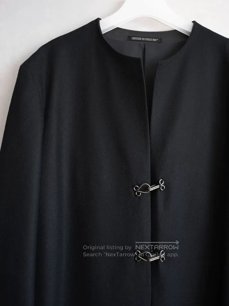Yohji Yamamoto Yohji Yamamoto Iron Buckle Collarless Long Coat Size US S / EU 44-46 / 1 - 5 Thumbnail