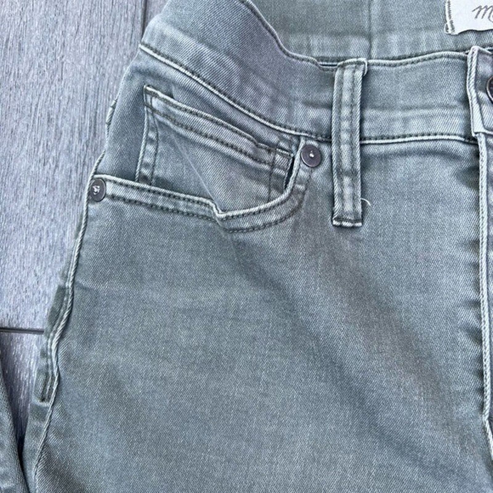Madewell Madewell Skinny Jeans hi rise 9” size 25 green buton A000326 Size 25" / US 0 / IT 36 - 5 Thumbnail