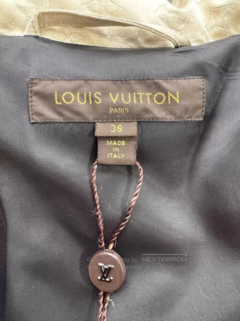 Louis Vuitton Louis Vuitton Beige full print waist down jacket Size XS / US 0-2 / IT 36-38 - 3 Thumbnail