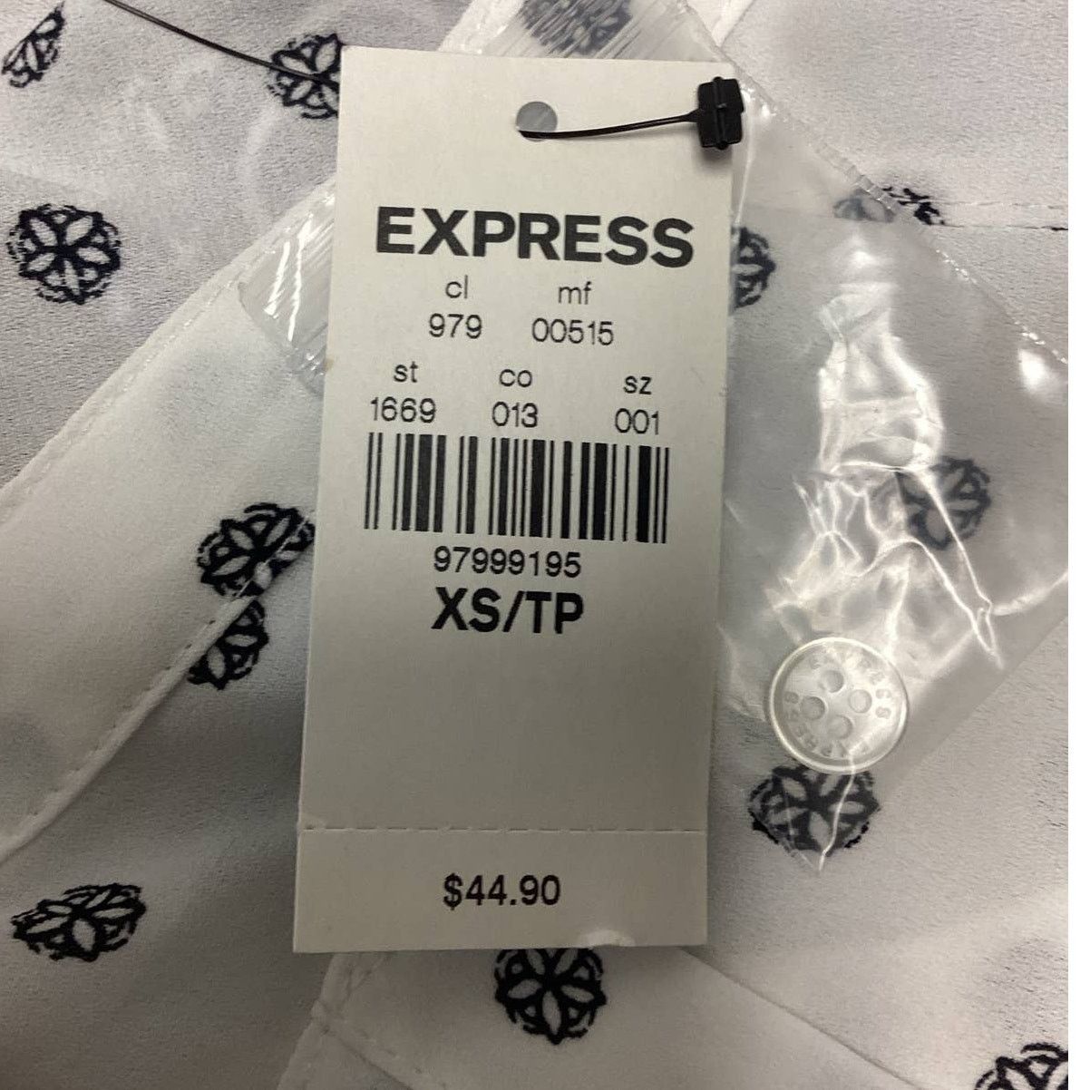 Express New Express XS The Portofino Shirt Polyester Collared Top Size XS / US 0-2 / IT 36-38 - 5 Thumbnail