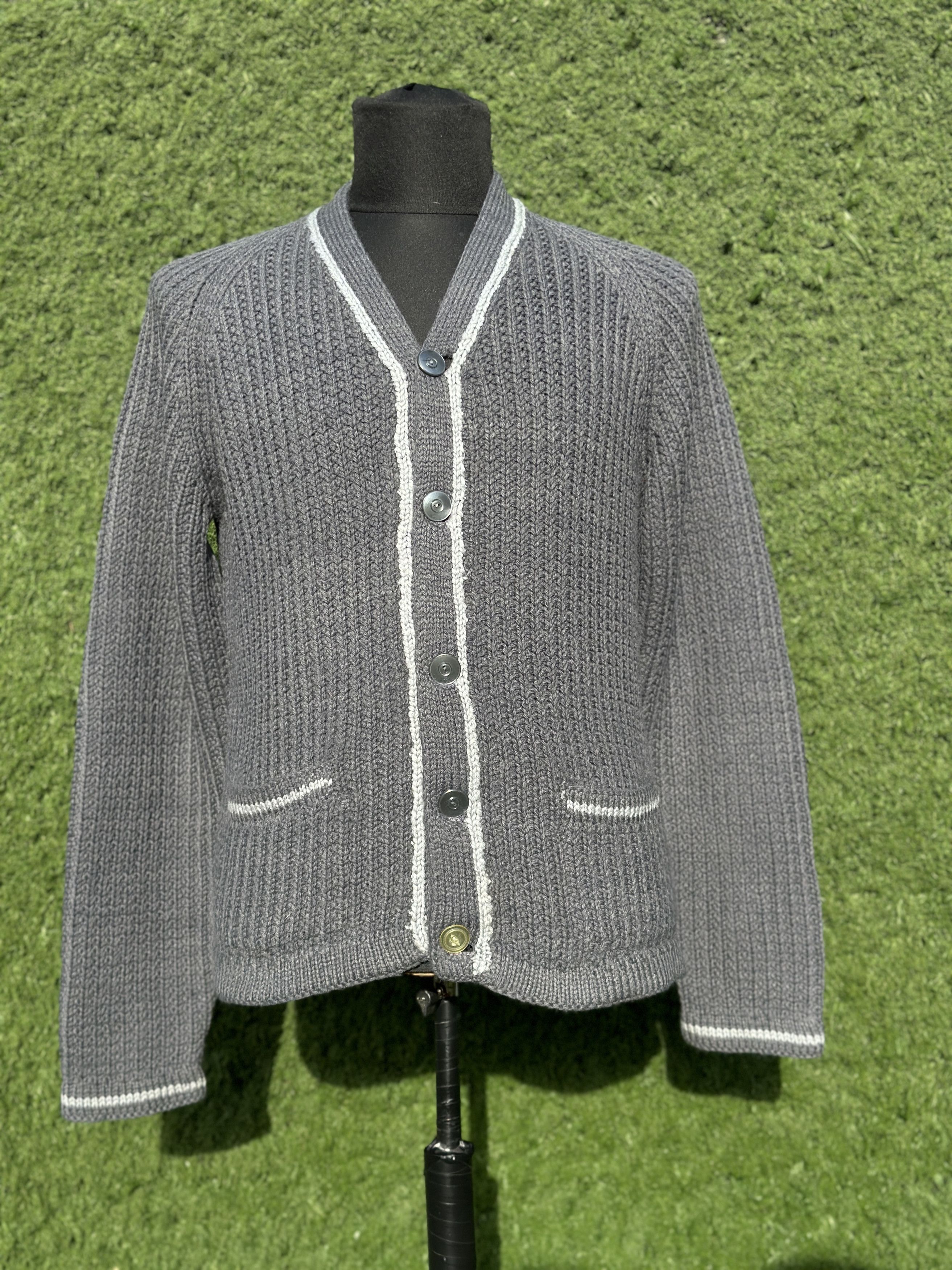 Prada Prada Milano Virgin Wool Chunky Knit Cardigan Size 50 IT M Size US M / EU 48-50 / 2 - 5 Thumbnail