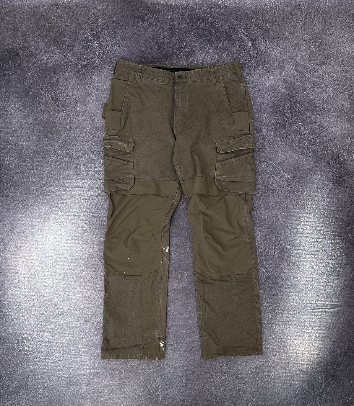 Carhartt Vintage Carhartt Double Knee Distressed USA Opium Work Pants Size US 38 / EU 54 - 2 Thumbnail