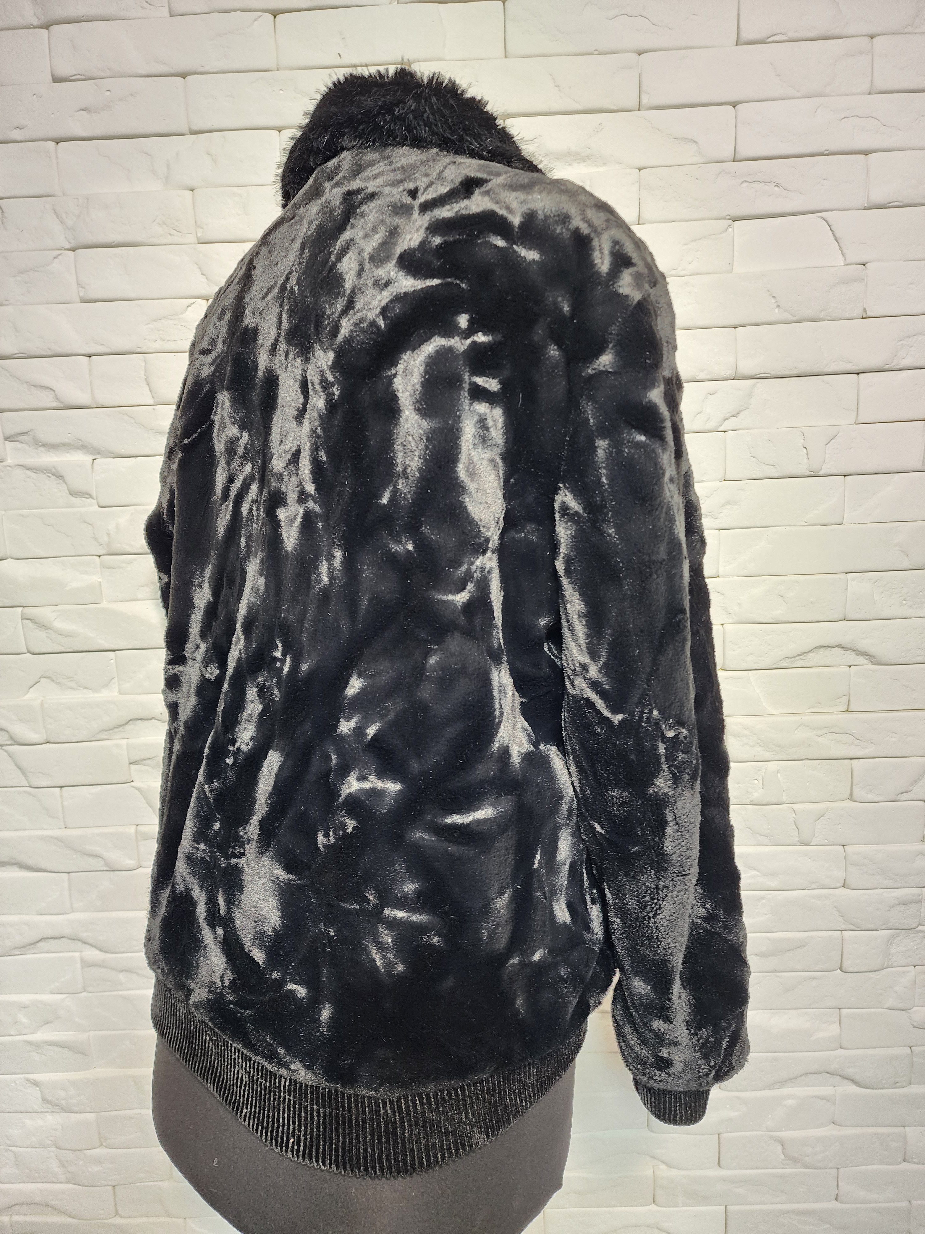 Furla Black Faux Fur Coat: Women's Warm Winter Outerwear Size XL / US 12-14 / IT 48-50 - 5 Thumbnail