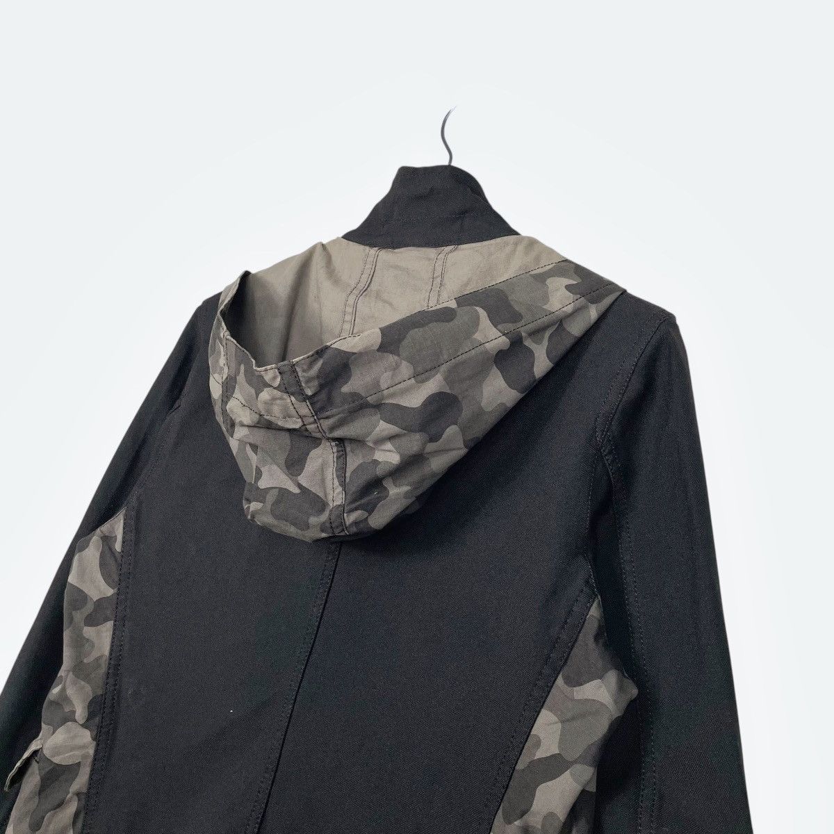 Comme des Garcons Black Comme Des Garcons Camo Double Layer Hooded Jacket Size US M / EU 48-50 / 2 - 9 Thumbnail