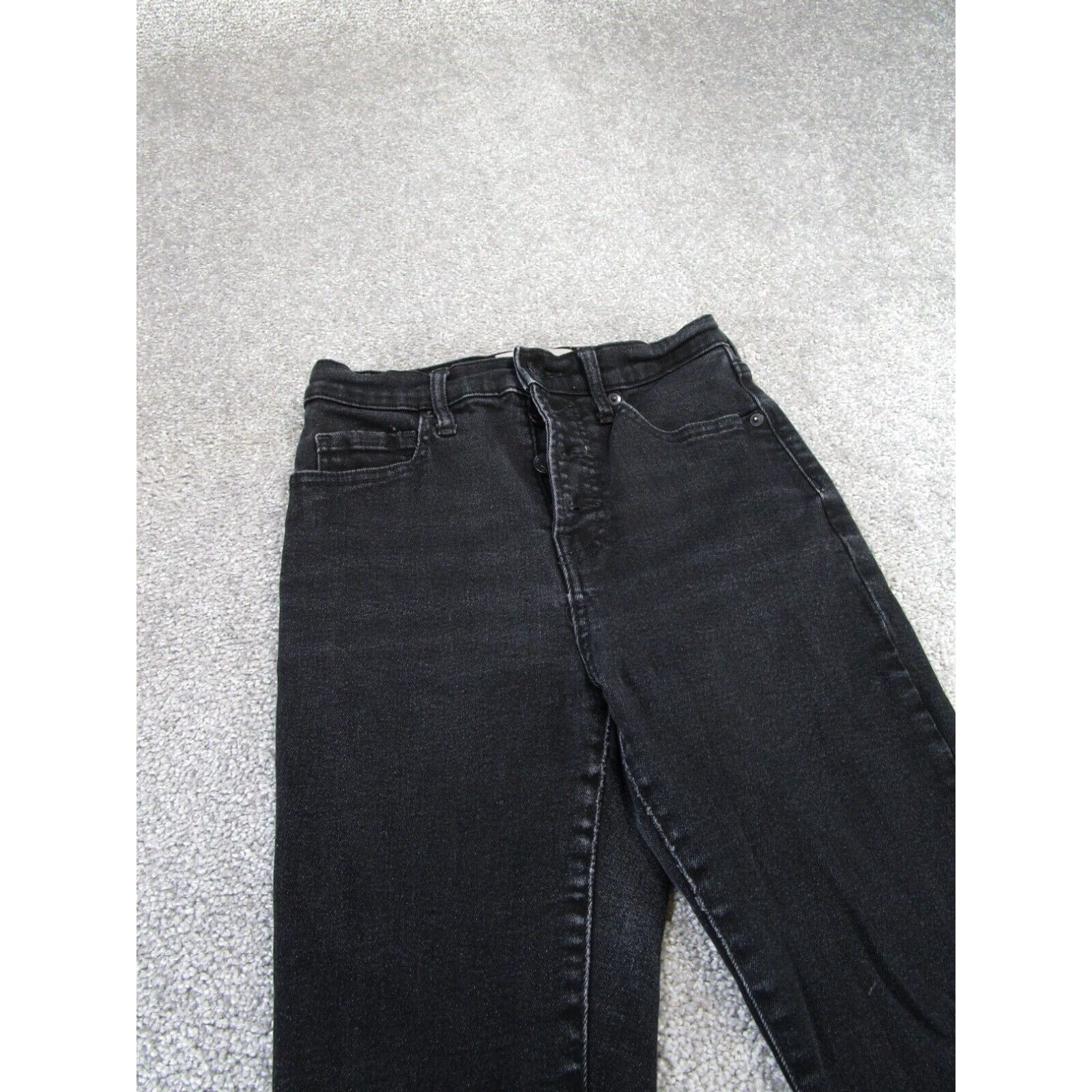 Everlane Everlane Womens Skinny Ankle Jeans Black Denim Size 26 Size 26" / US 2 / IT 38 - 2 Thumbnail