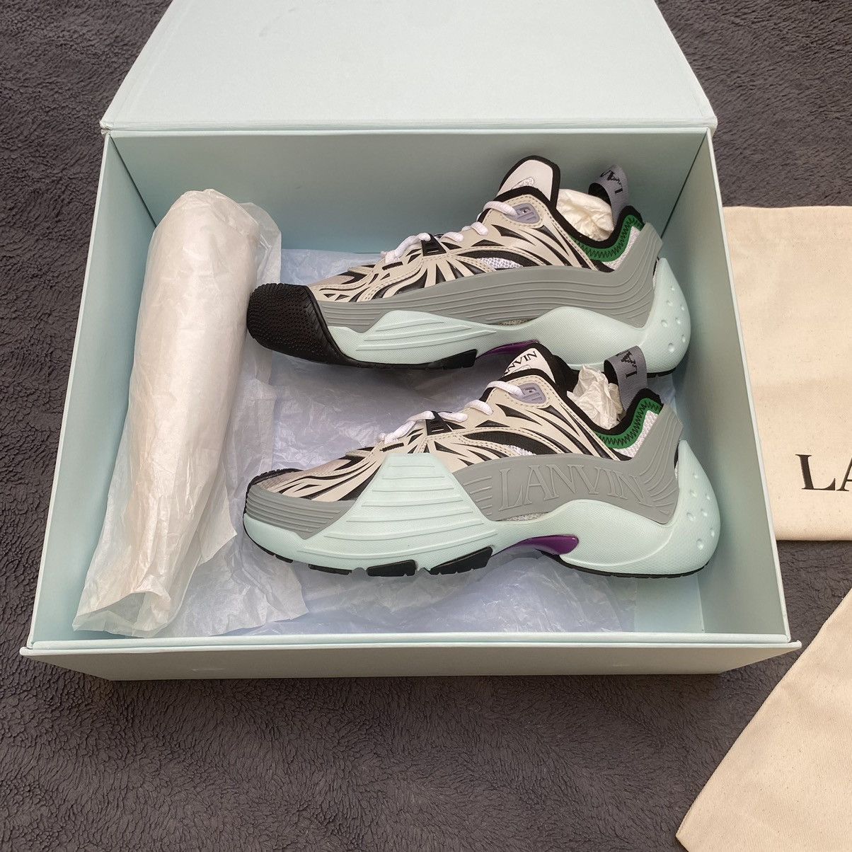 Lanvin Lanvin flash x sneakers blue Size US 7 / EU 40 - 2 Thumbnail