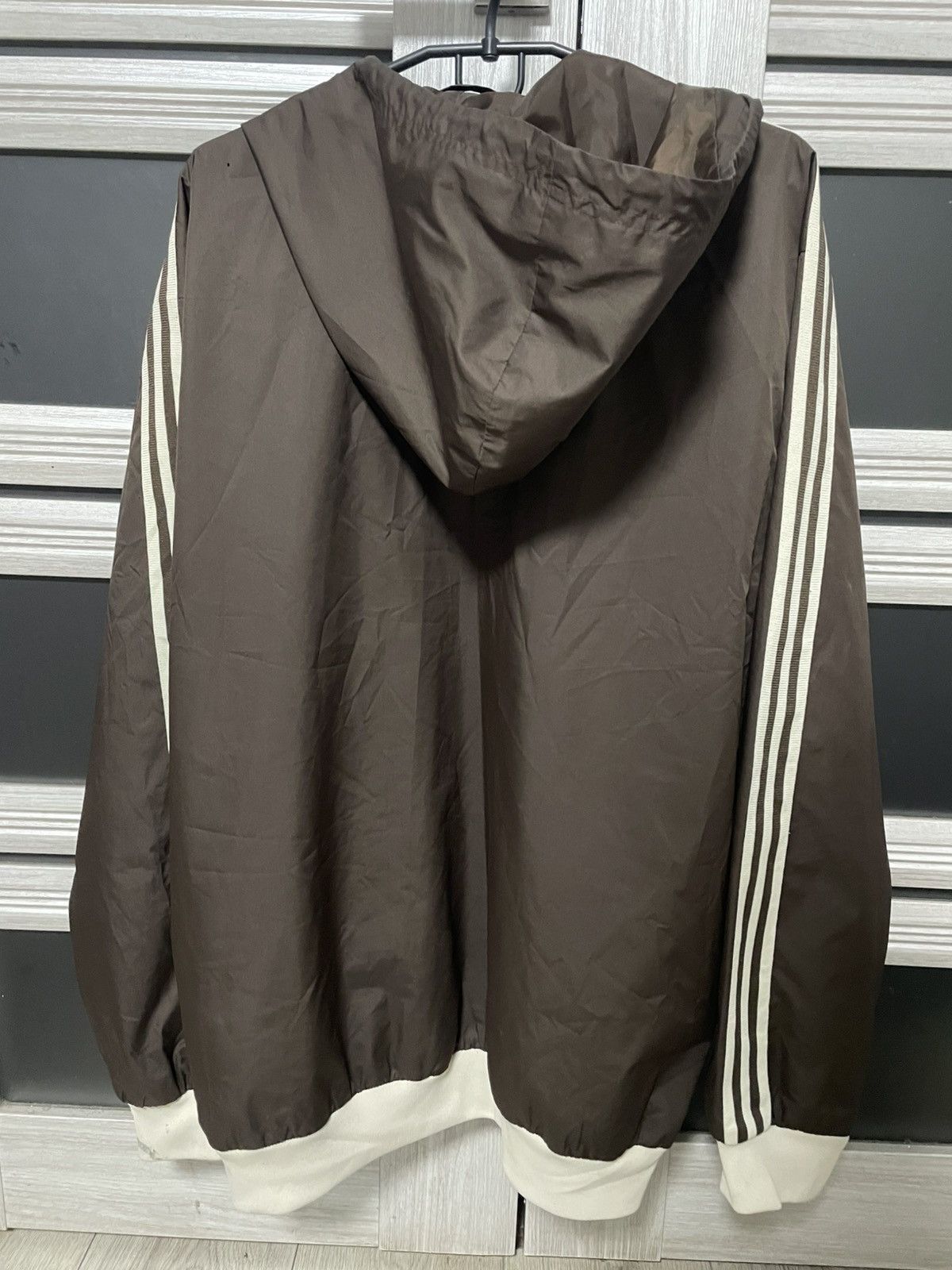 Adidas × Vintage Vintage 2006 Adidas Nylon Windbreaker Brown Jacket Y2K Size US XL / EU 56 / 4 - 3 Thumbnail