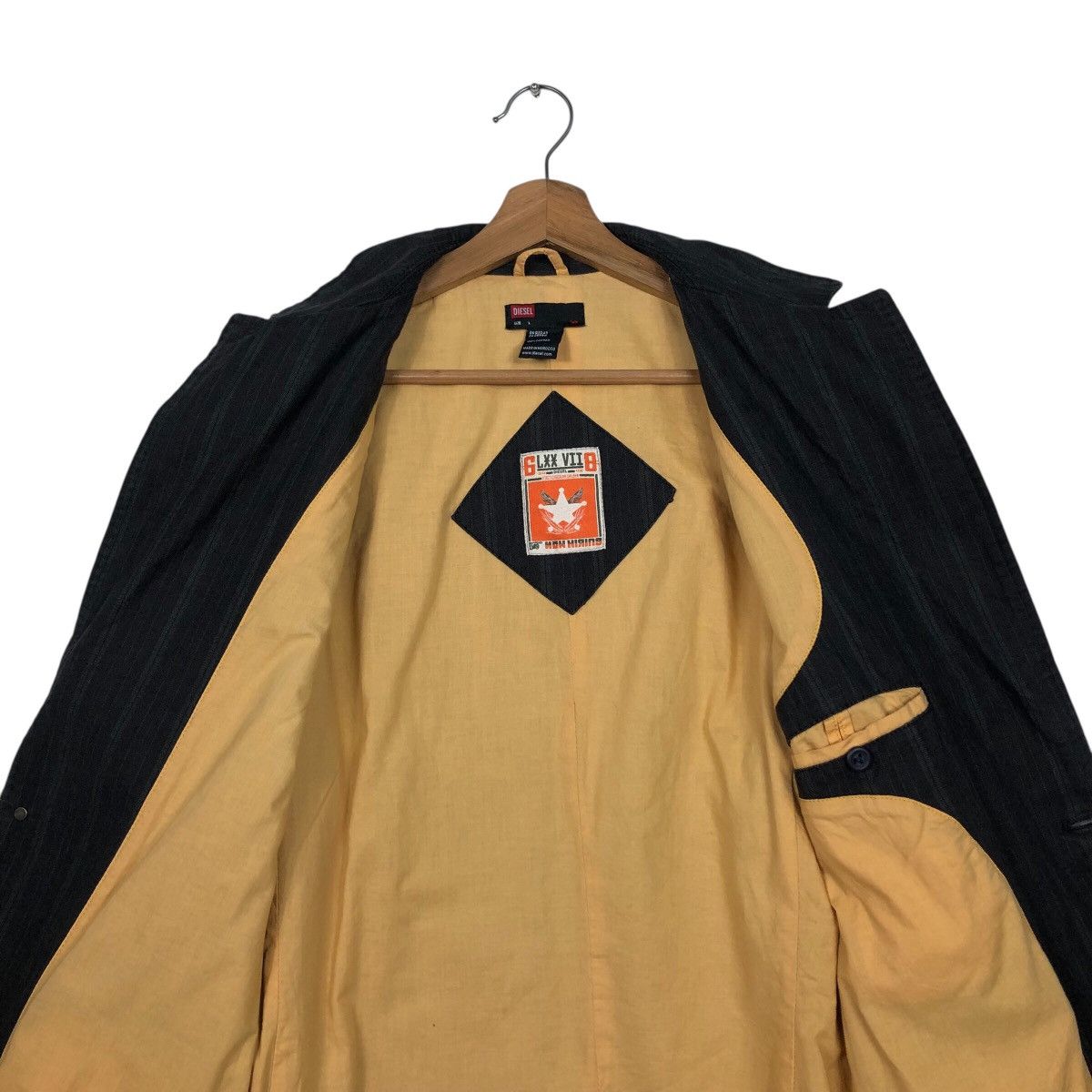 Diesel DIESEL Pinstripe Blazer L — Workwear Tailored Cotton Jacket Size US L / EU 52-54 / 3 - 15 Thumbnail