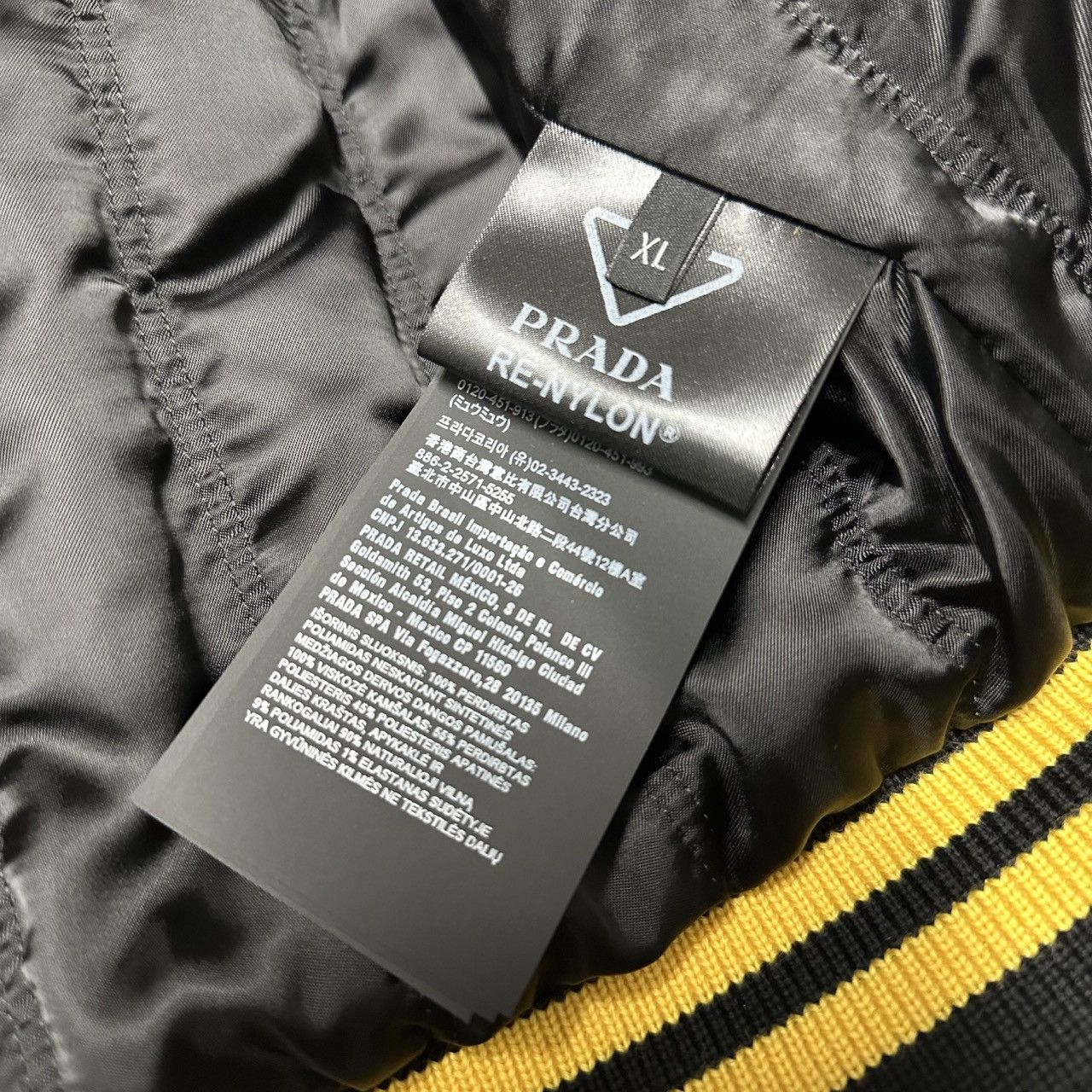 Prada Prada mens size XL re-nylon Bomber jacket baseball varsity Size US XL / EU 56 / 4 - 14 Thumbnail