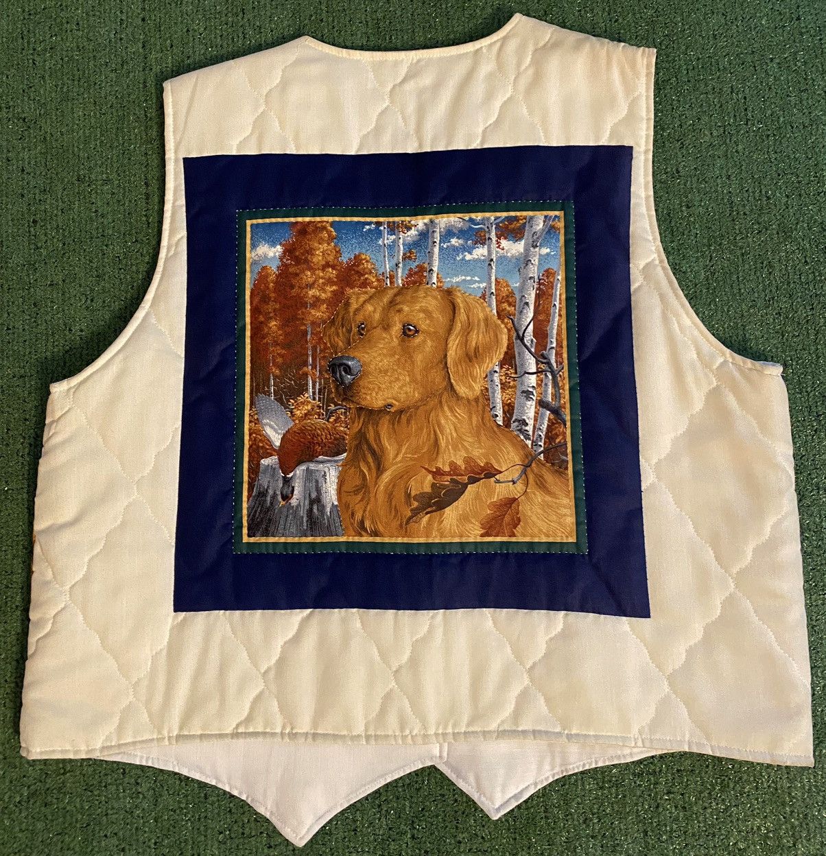 Vintage Vintage 90’s Quilted Lab Dog Print Handmade Vest Womens XL Size XL / US 12-14 / IT 48-50 - 7 Thumbnail