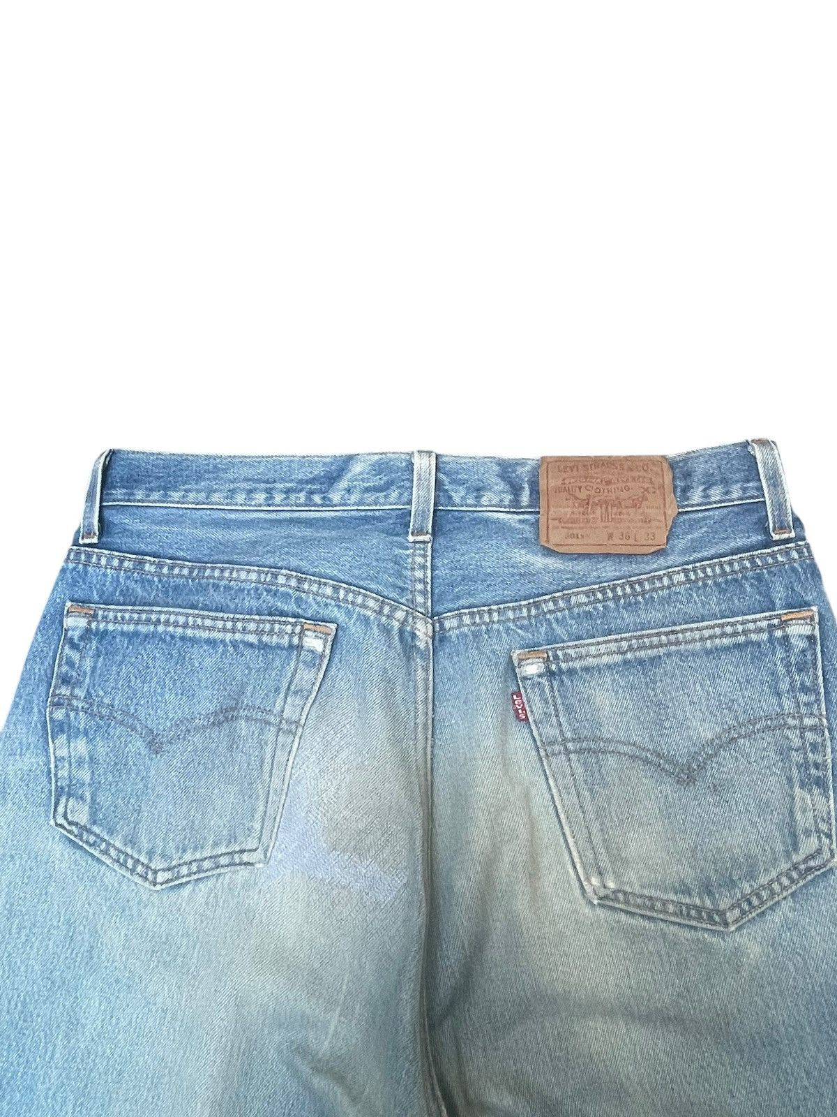 Levi's Vintage Clothing Vintage 1994 Levis 501XX Faded Distresed Size US 34 / EU 50 - 10 Thumbnail