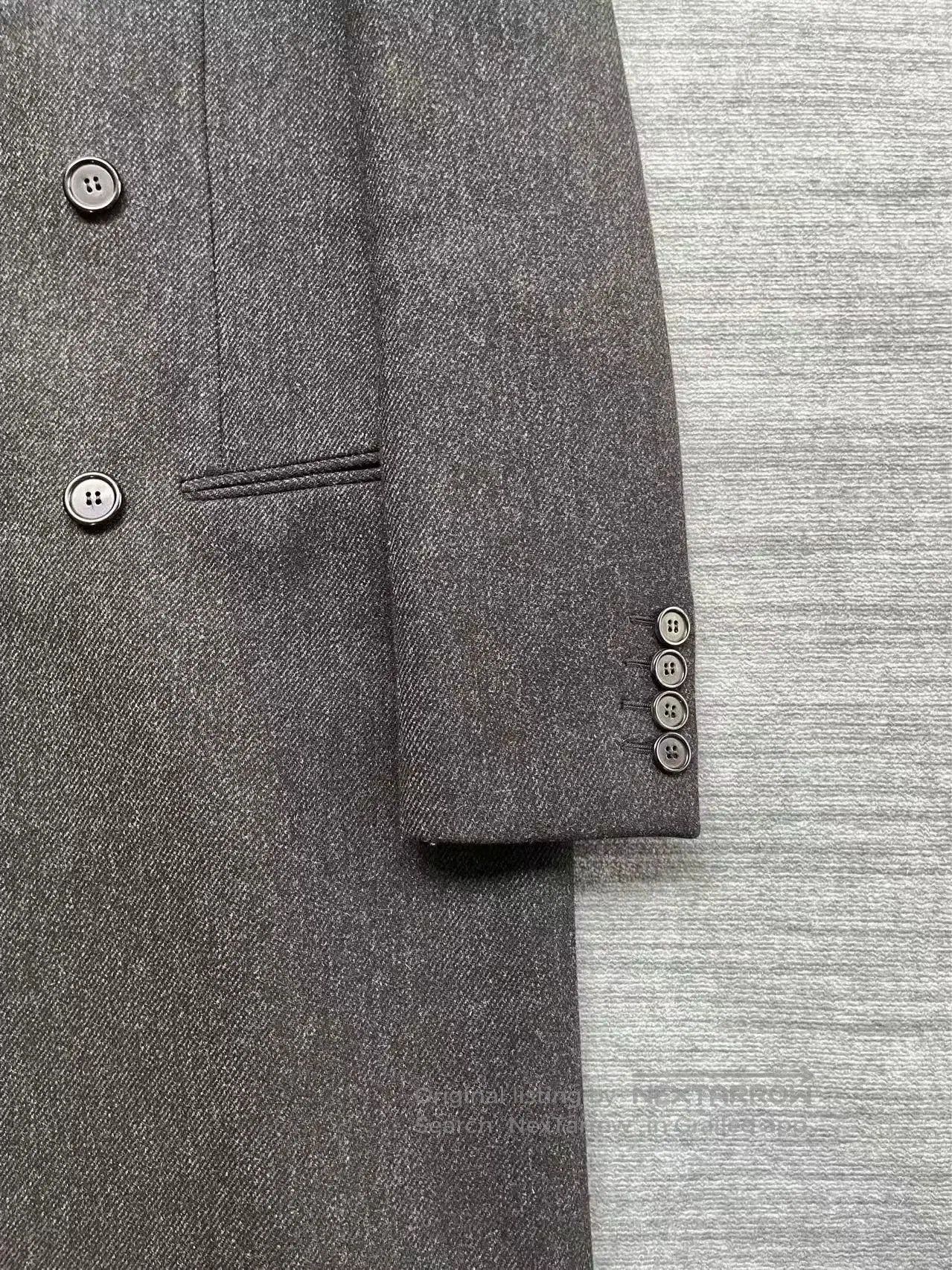 Saint Laurent Paris Saint Laurent Gray Wool Double. Size US M / EU 48-50 / 2 - 4 Thumbnail