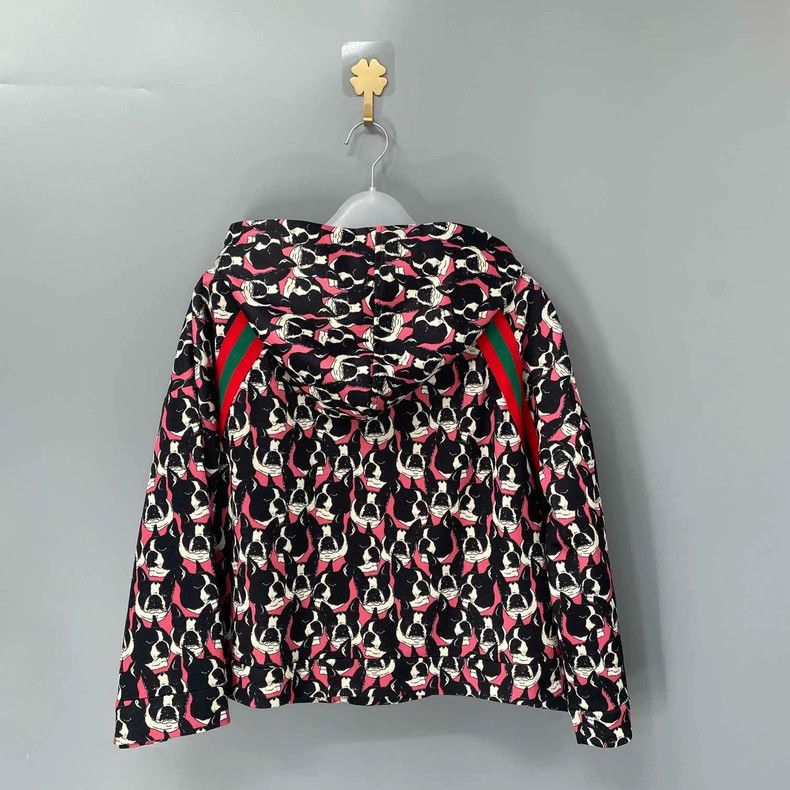 Gucci Gucci Pink Fadou Dog Full Print Jacket 2501-Nextarrow Size US S / EU 44-46 / 1 - 2 Thumbnail