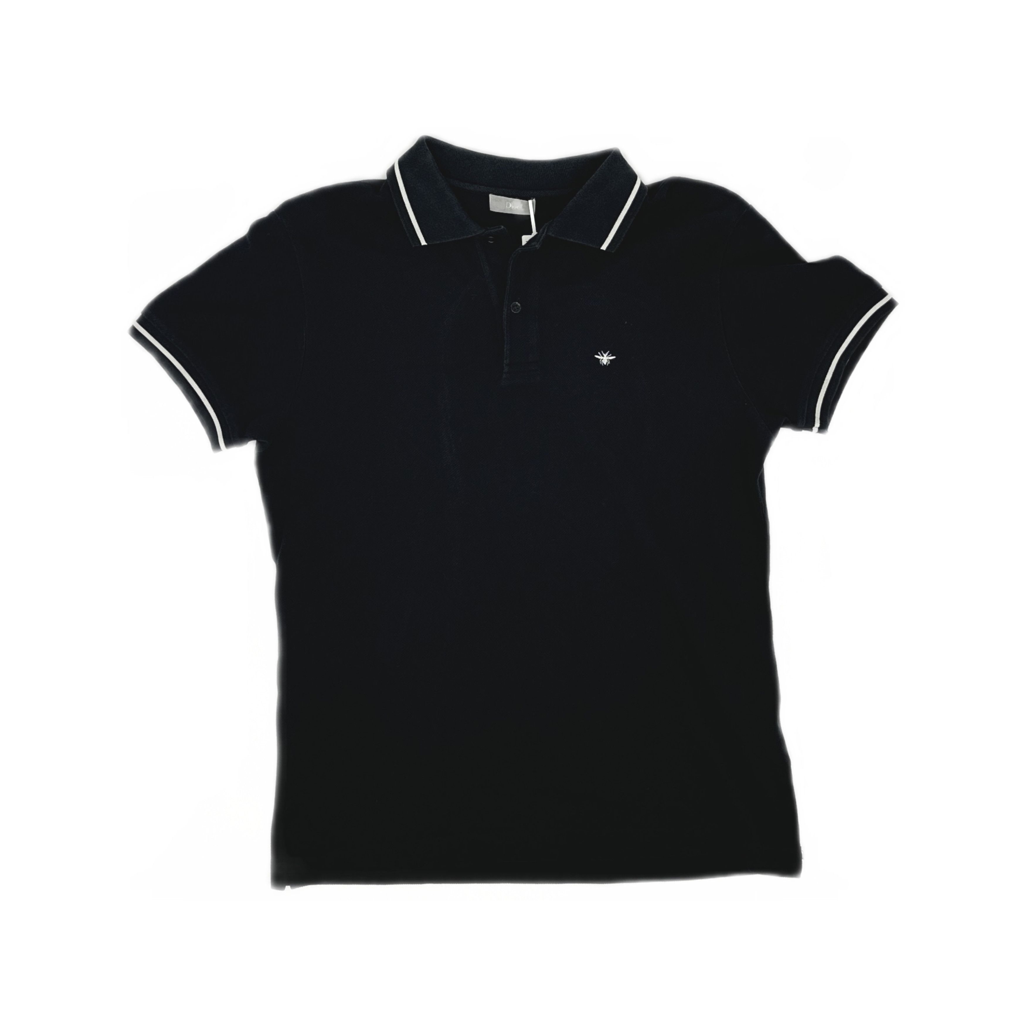 Dior Dior Bee Embroidered Stripe Trim Polo Shirt L Size US L / EU 52-54 / 3 - 1 Thumbnail