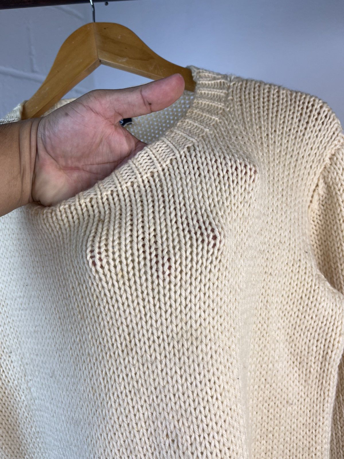 Raf Simons A/W 1997 Raf Simons Distressed Cable Knit Size US M / EU 48-50 / 2 - 14 Thumbnail