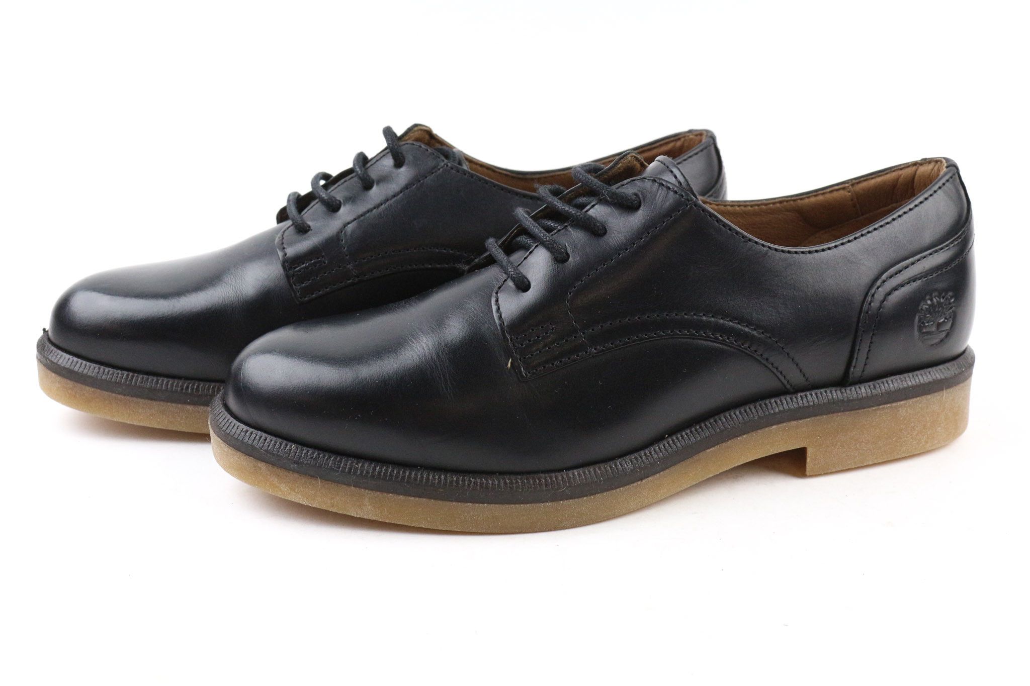 Timberland A2G1D UK Leather Black 4 Shiny 79626 Size US 6 / IT 36 - 2 Thumbnail