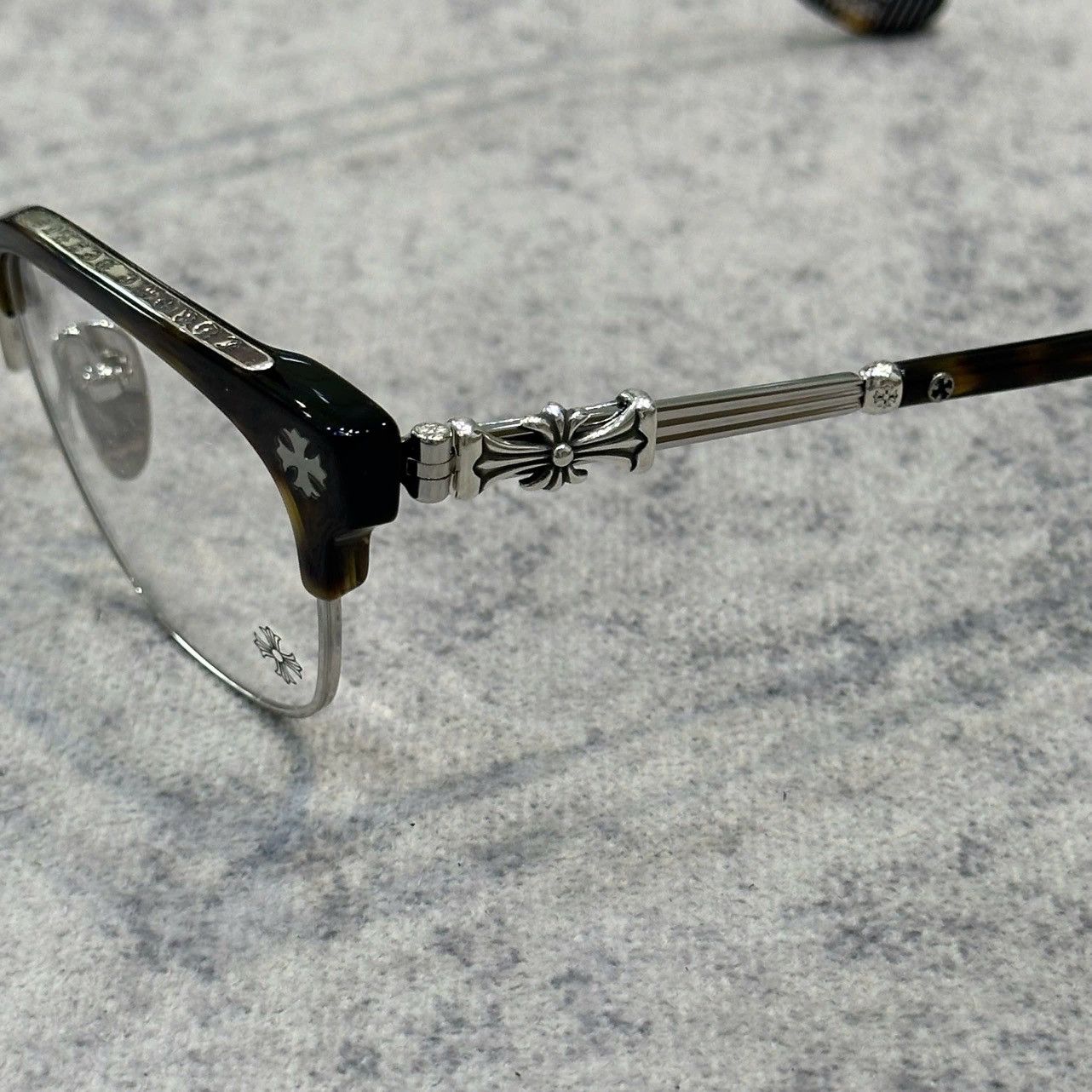 Chrome Hearts CHROME HEARTS BONENNOISSEUR II Dark Tortoise/Shiny Silver Size ONE SIZE - 2 Thumbnail