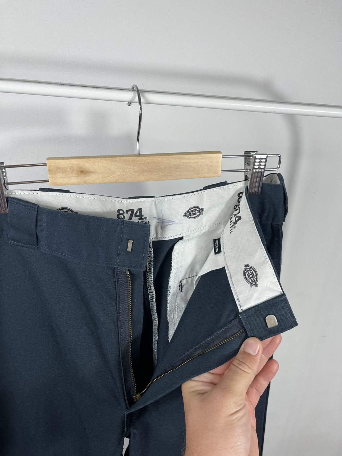 Dickies Dickies 874 Work Pants Navy Blue Straight Fit Classic Style Size US 32 / EU 48 - 8 Thumbnail