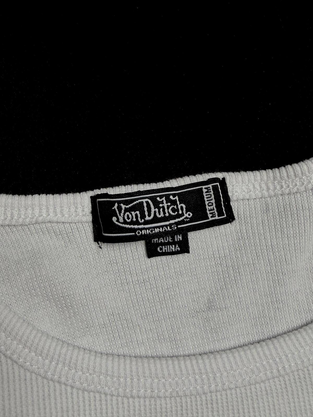 Von Dutch Y2k Von Dutch Classic Cropped White Tank Top M Size M / US 6-8 / IT 42-44 - 2 Thumbnail