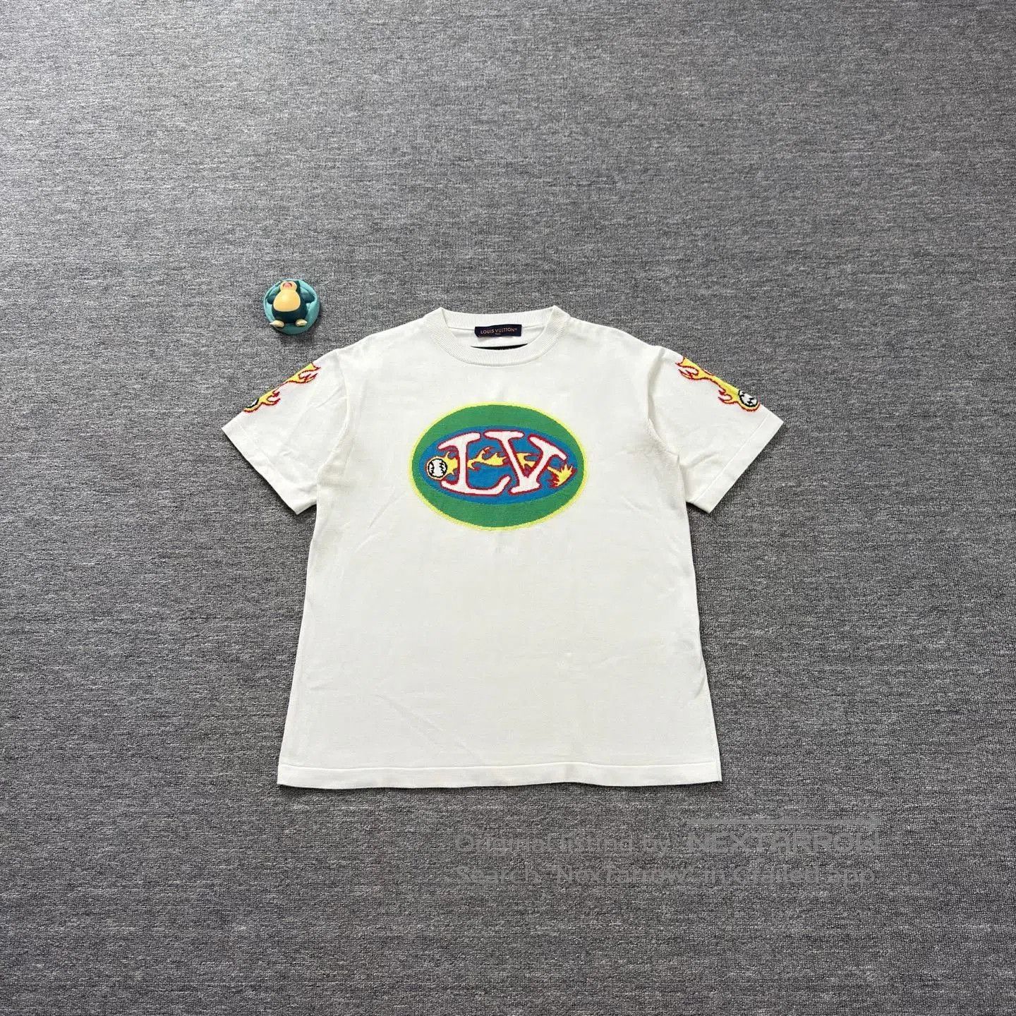 Louis Vuitton LV White Flame Football Knit Tee. Size US L / EU 52-54 / 3 - 1 Thumbnail