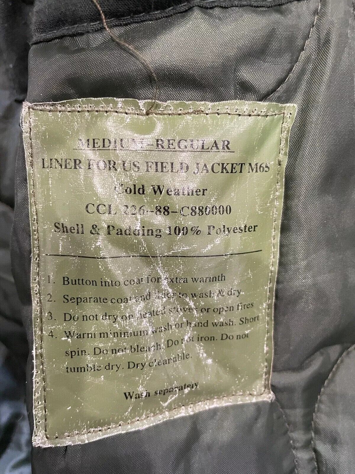 Vintage Vintage Camo Jacket Liner Men Fiels M65 Cold Weather US Army Size US M / EU 48-50 / 2 - 14 Thumbnail