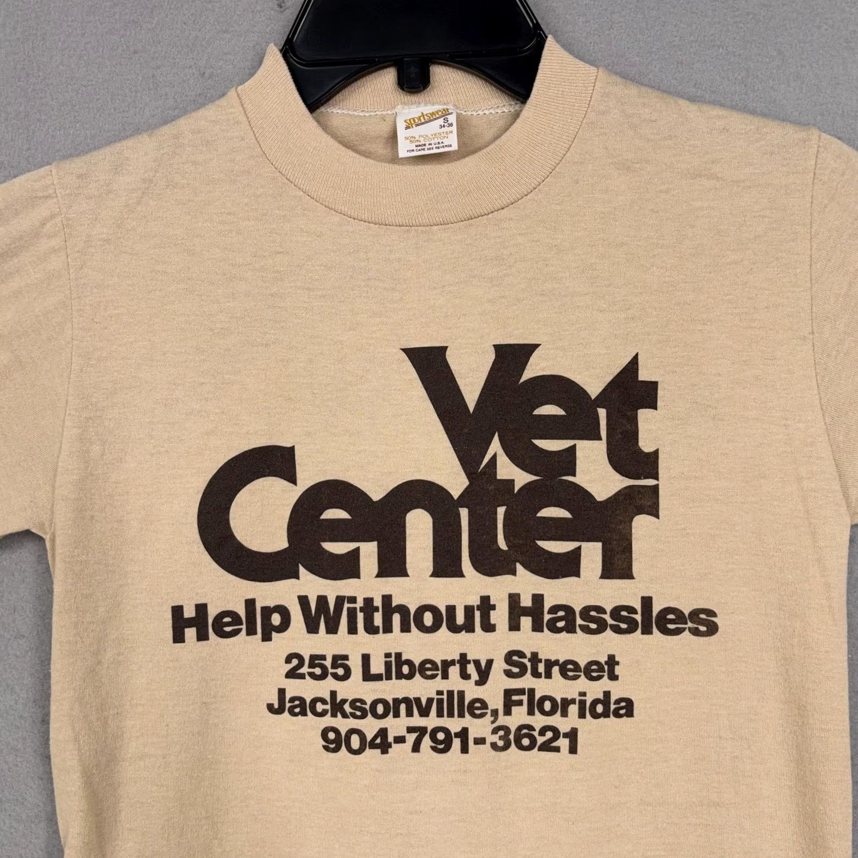 Vintage Vintage Vietnam Veteran Shirt Small Single Stitch Vet Center Jacksonville 70s Shirt Mens S Beige USA Military Vintage 70s Vet Center Jacksonville USA Size US S / EU 44-46 / 1 - 3 Thumbnail