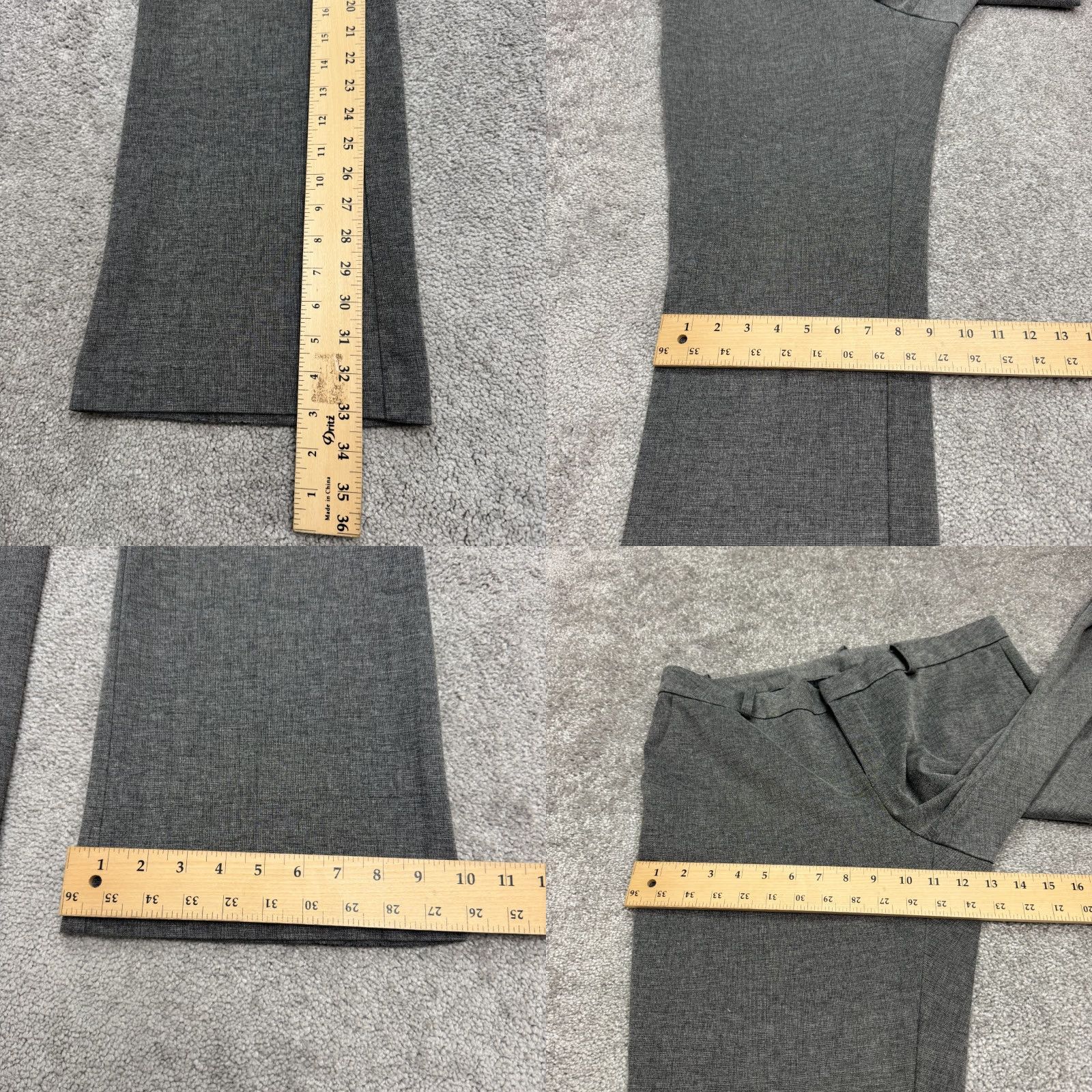 Vintage KUT from the Kloth Bootcut Pants Dress Pants Women 12 Gray Classic Work 36x33 Size 34" / US 12 / IT 48 - 9 Thumbnail