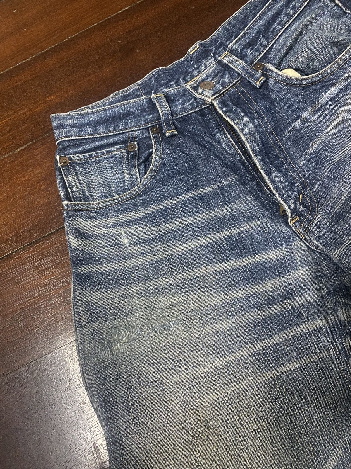 Levi's Vintage Levis 510 Red Loop Jeans nice faded mud wash rework Size US 29 - 8 Thumbnail