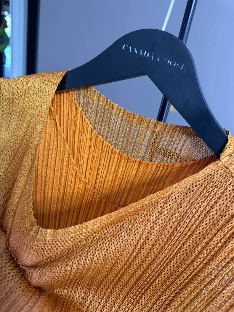 Issey Miyake Issey Miyake size:3 Golden-brown gauze dance vest and tata Size S / US 4 / IT 40 - 3 Thumbnail