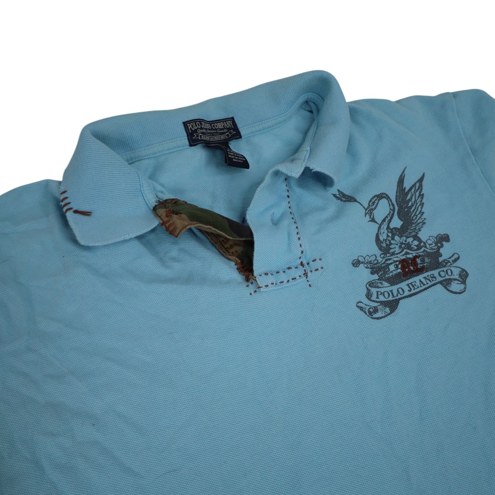 Polo Ralph Lauren Vintage Polo Jeans Co Ralph Laure Unique Crest Polo Shirts Size US M / EU 48-50 / 2 - 8 Thumbnail