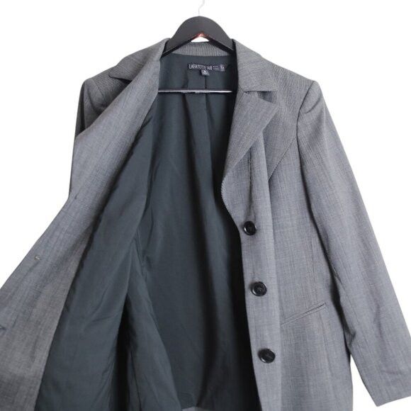 Lafayette 148 Lafayette 148 New York Blazer Jacket Charcoal Wool Blend Size XXL / US 16-18 / IT 52-54 - 4 Thumbnail