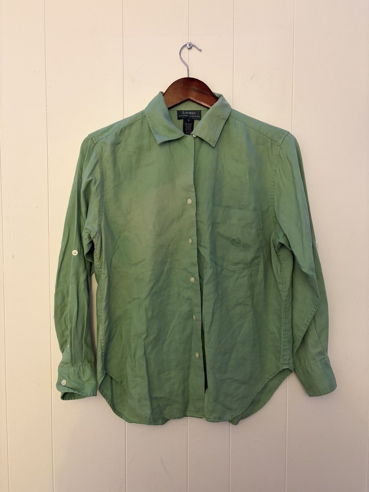 Ralph Lauren Ralph Lauren green linen button up shirt Size US S / EU 44-46 / 1 - 1 Thumbnail