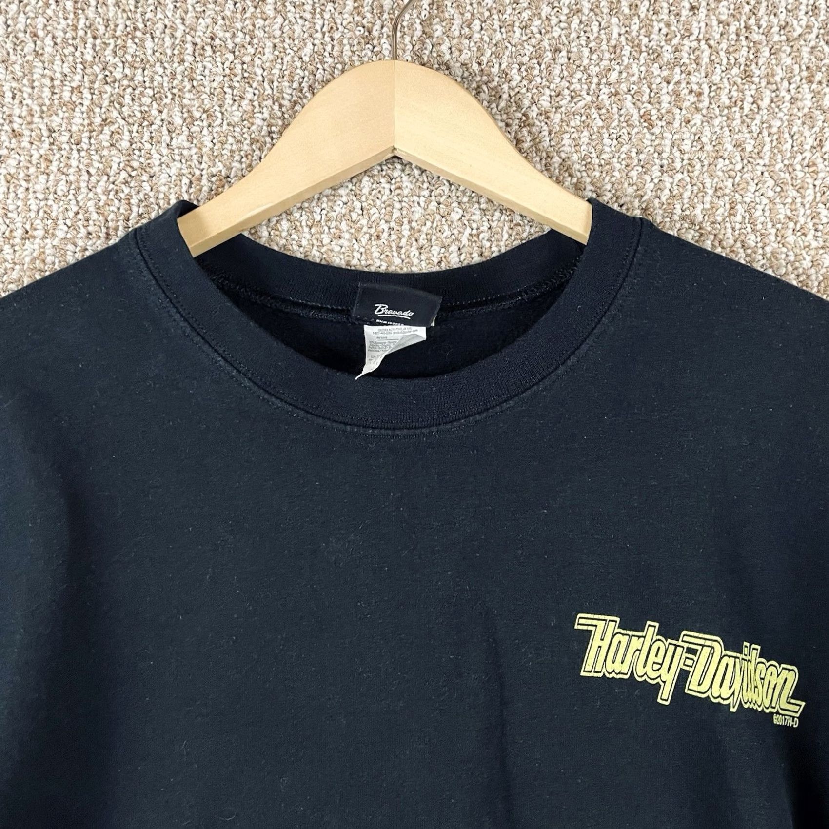 Harley Davidson Harley-Davidson Sweatshirt L Black Crew Neck Biker Graphic Print Pullover Men Regular Crewneck Size US L / EU 52-54 / 3 - 5 Thumbnail