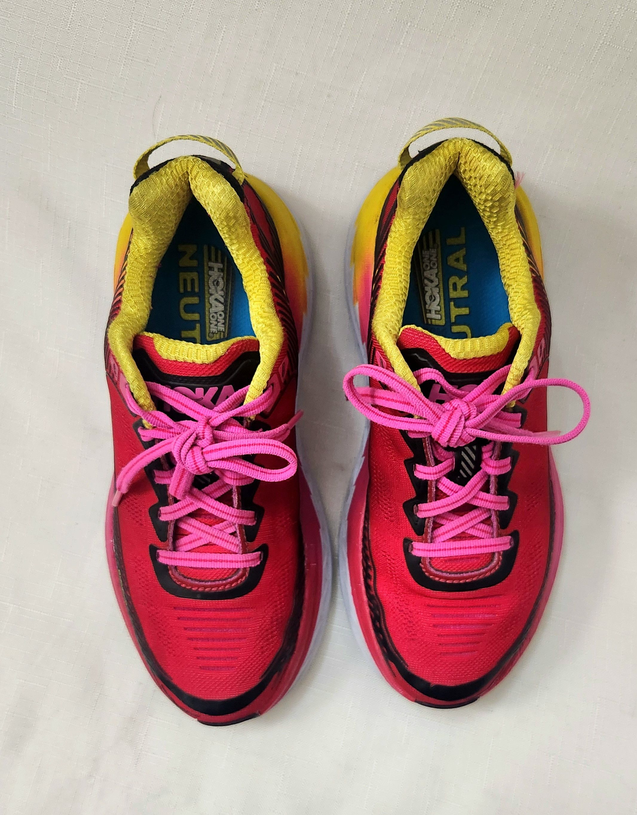 Hoka Hoka One One Bondi 5 Red Pink Running Walking 1014759 Sz 6 Size US 6 / IT 36 - 5 Thumbnail