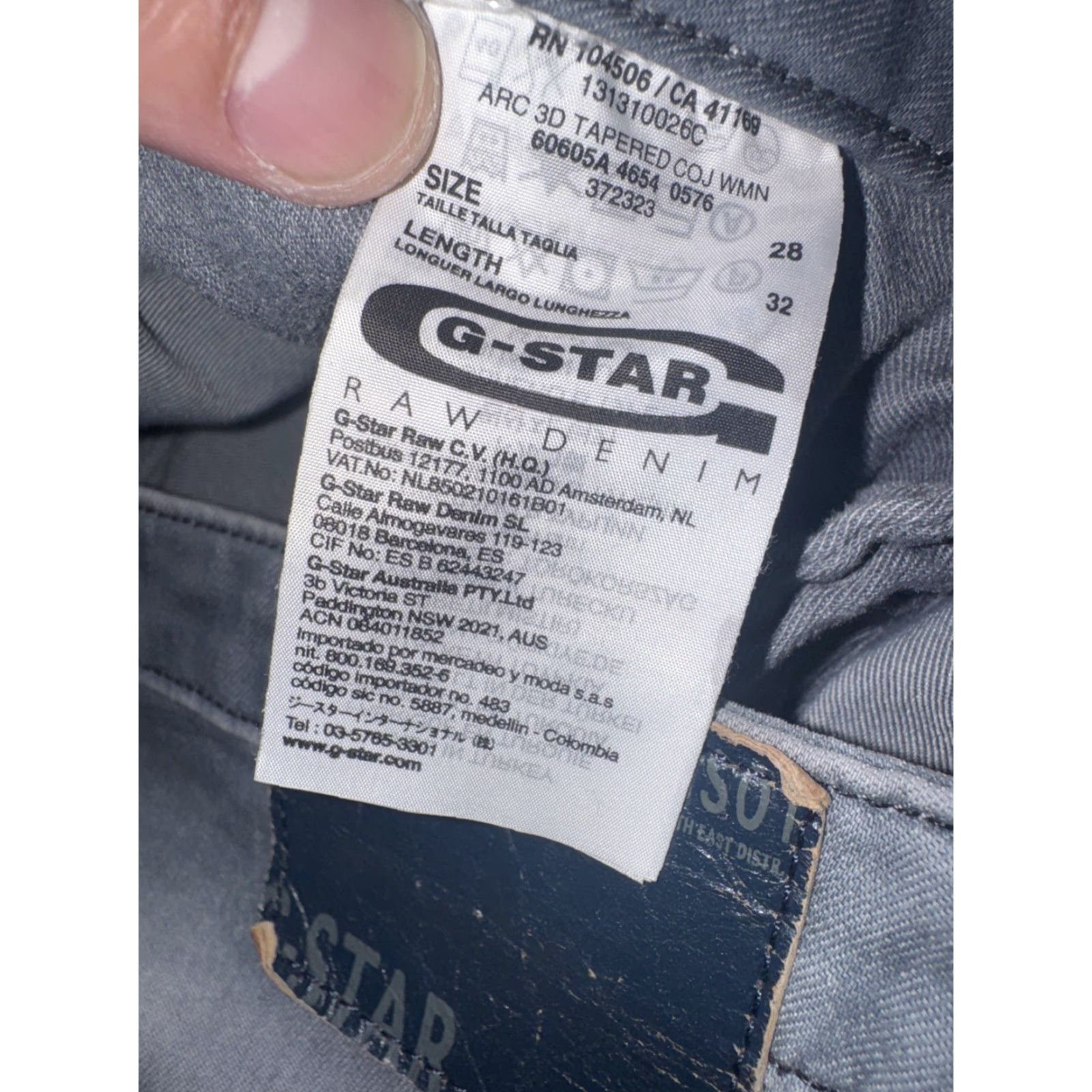 G-Star G-Star Arc 3D Tapered Jeans Gray Wash Women’s Size 30x29 Mid Rise Denim Size 30" / US 8 / IT 44 - 6 Thumbnail