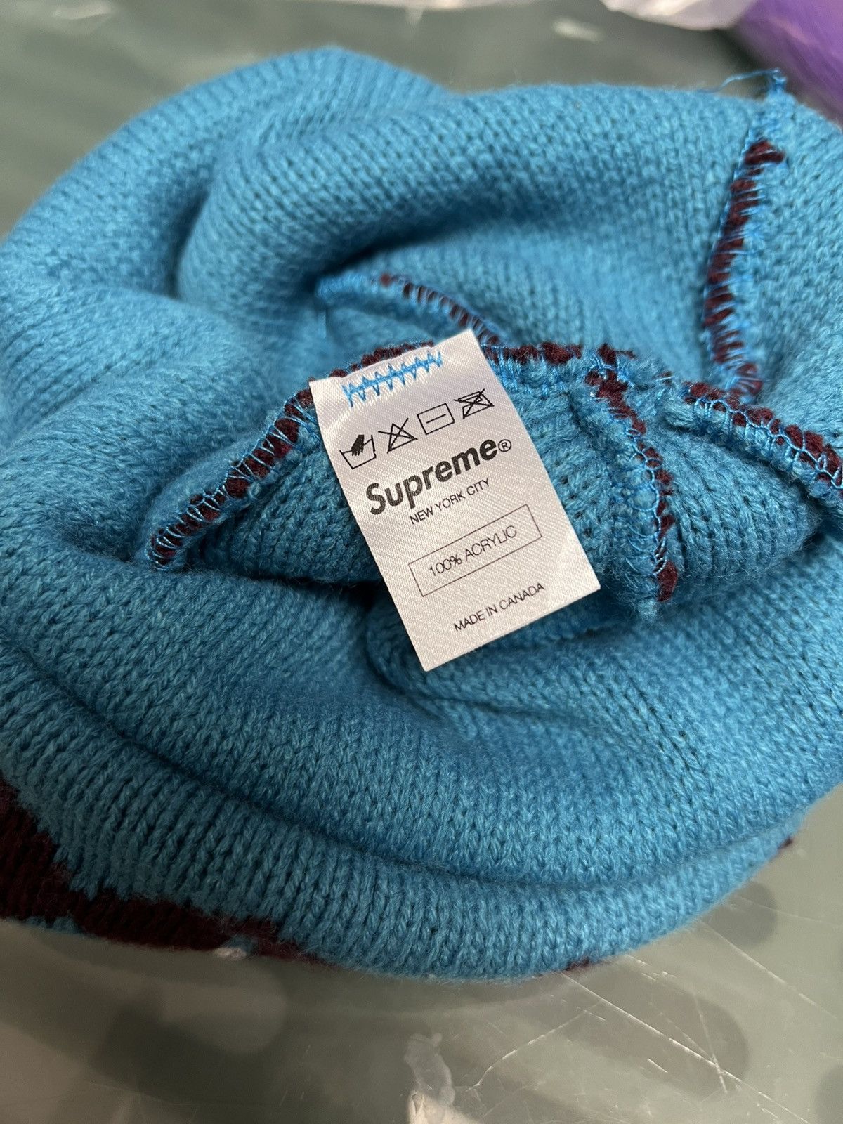 Supreme FW12 SUPREME PAKISTAN BEANIE BURGUNDY 2012 Size ONE SIZE - 2 Thumbnail