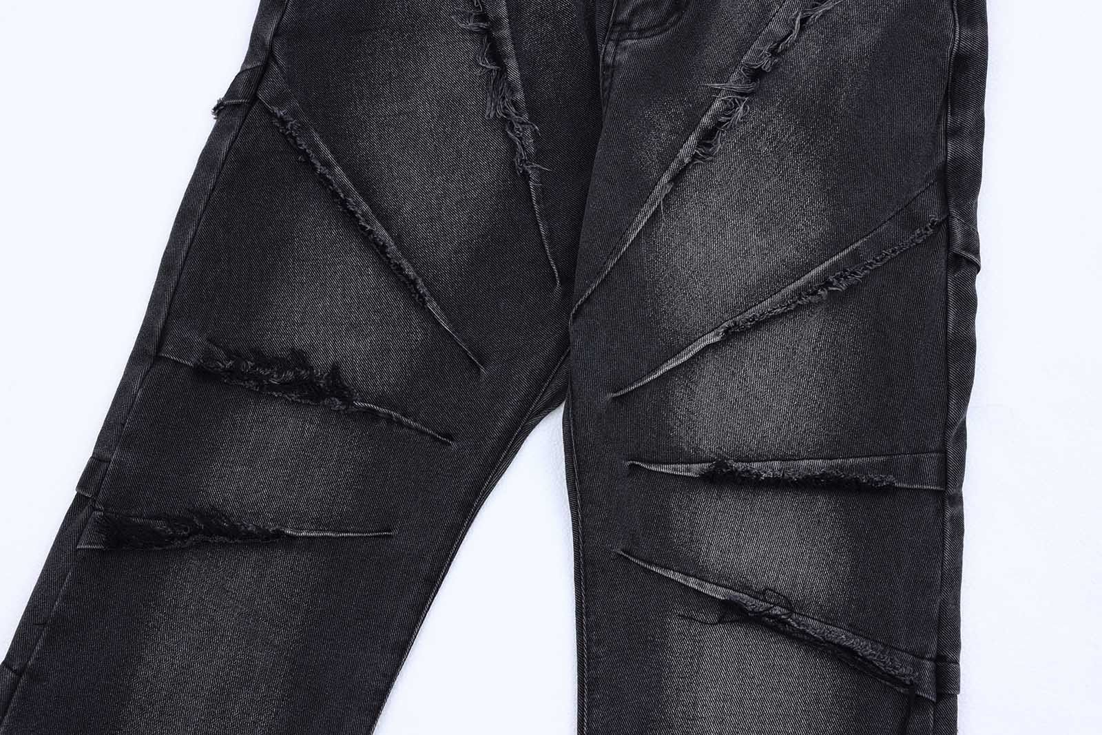 Japanese Brand × Jean Frayed Pantalones Hombre Baggy Denim Size US 33 - 5 Thumbnail
