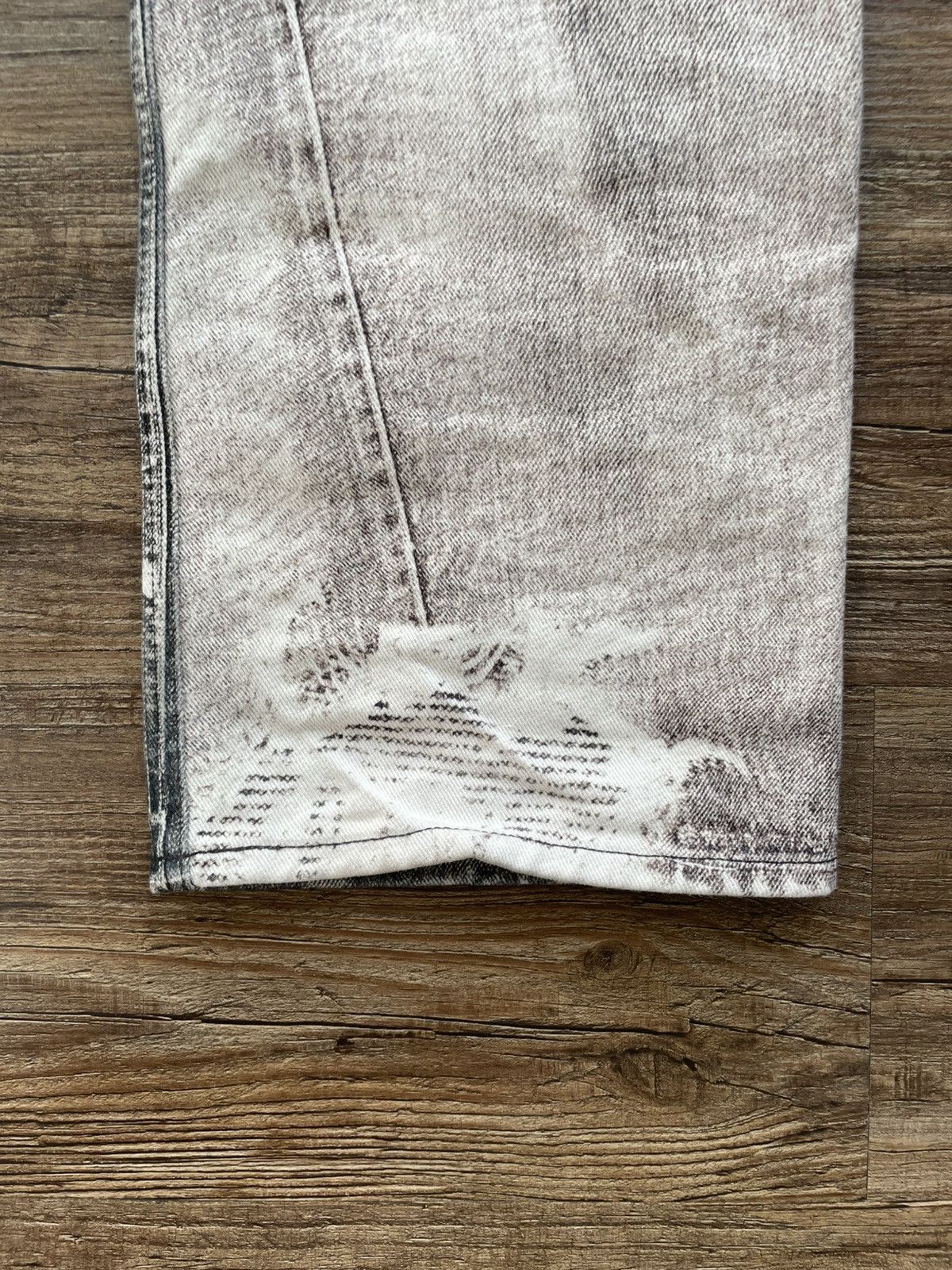 Our Legacy Our Legacy Printed Denim | Size 28 | New | White/Black Size US 28 / EU 44 - 5 Thumbnail