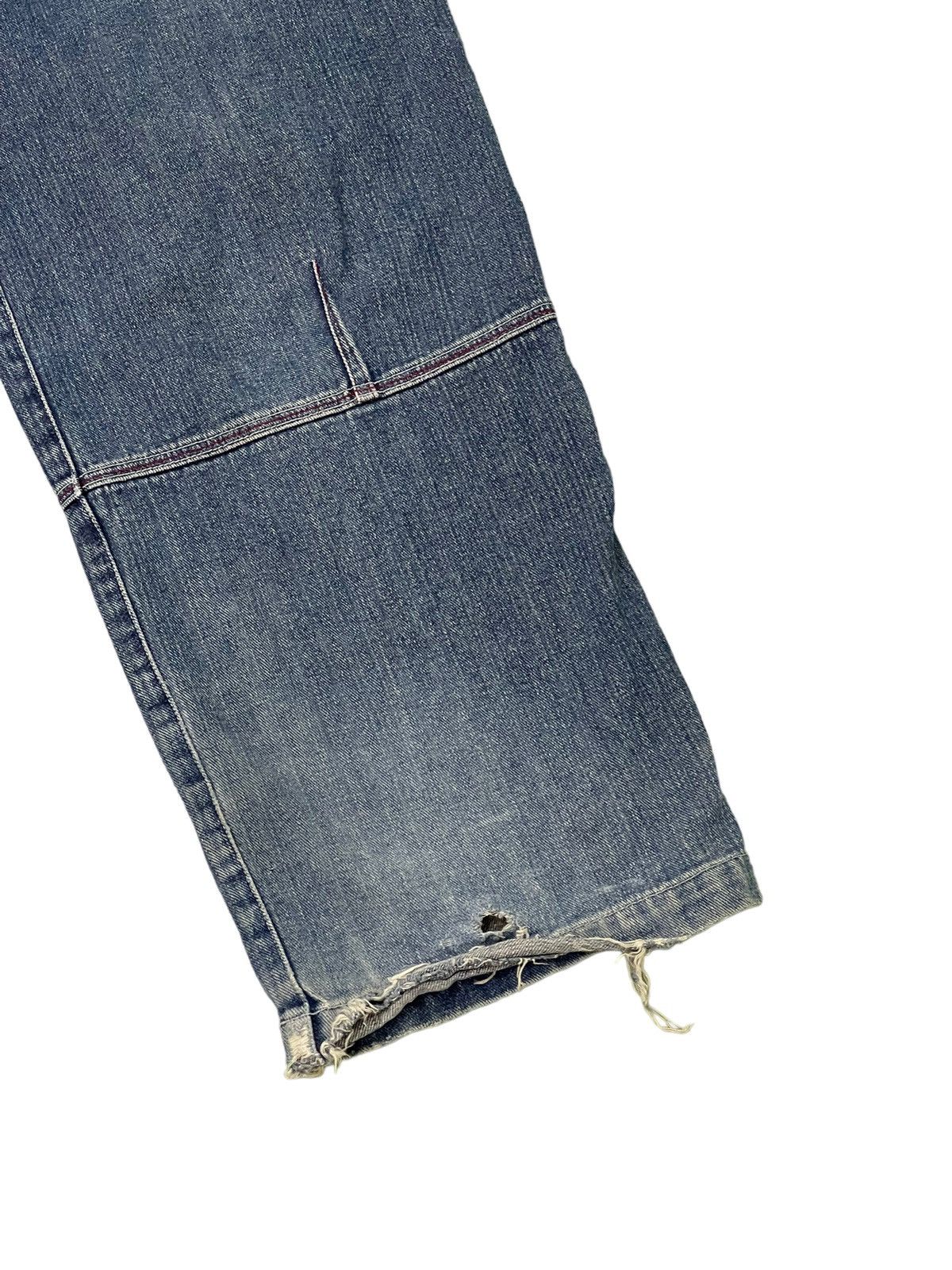 Japanese Brand Baggy Jeans Hobo Distress Wide Denim Skateboards 6🟦4 Size US 29 - 16 Thumbnail