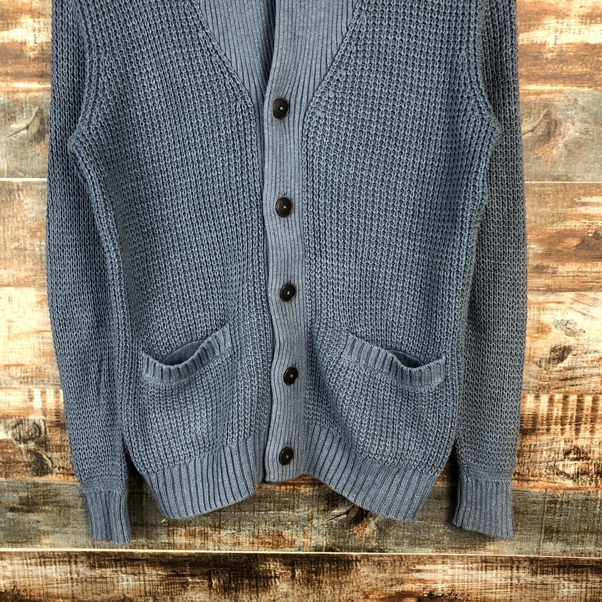 Homespun Knitwear × Japanese Brand DL Green Label Blue Cardigan Knitwear #C047 Size US M / EU 48-50 / 2 - 6 Thumbnail