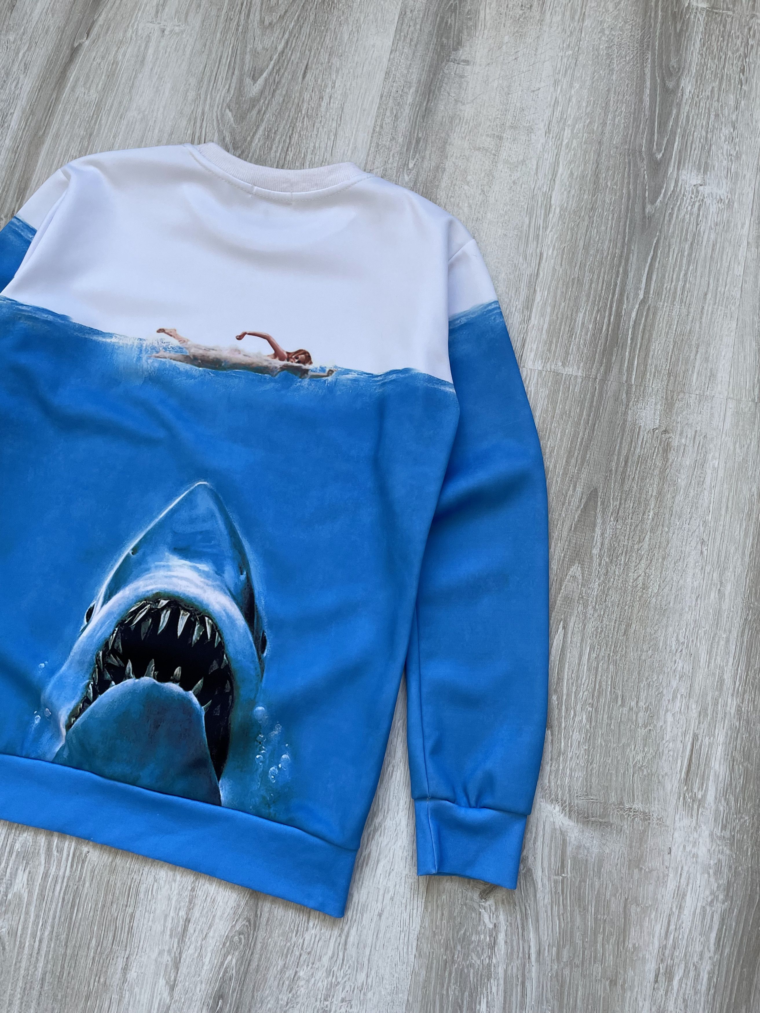 Vintage Jaws Movie Sweatshirt Swimming Girl and Shark 3D Print Size US S / EU 44-46 / 1 - 7 Thumbnail